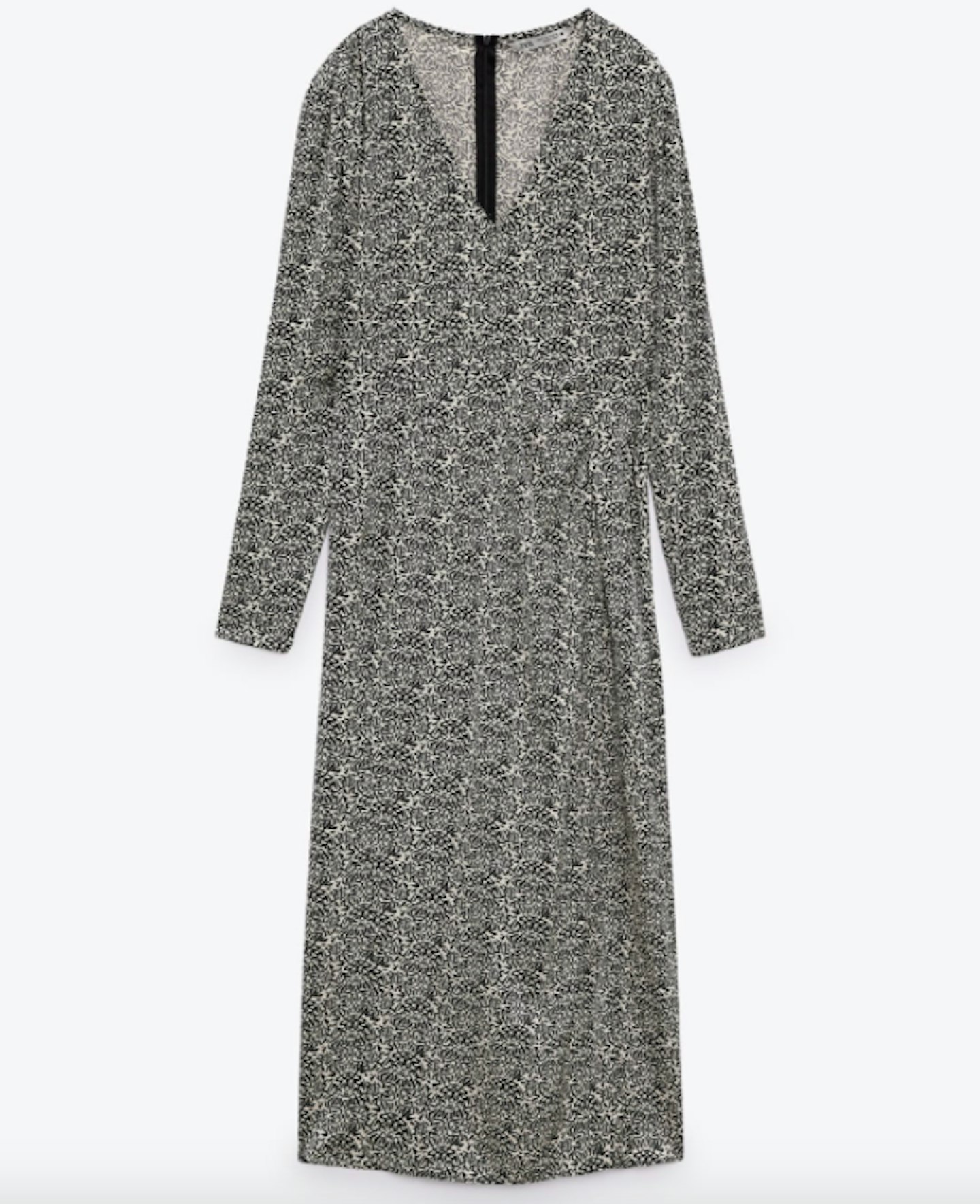 Zara, Printed Midi Dress, £49.99