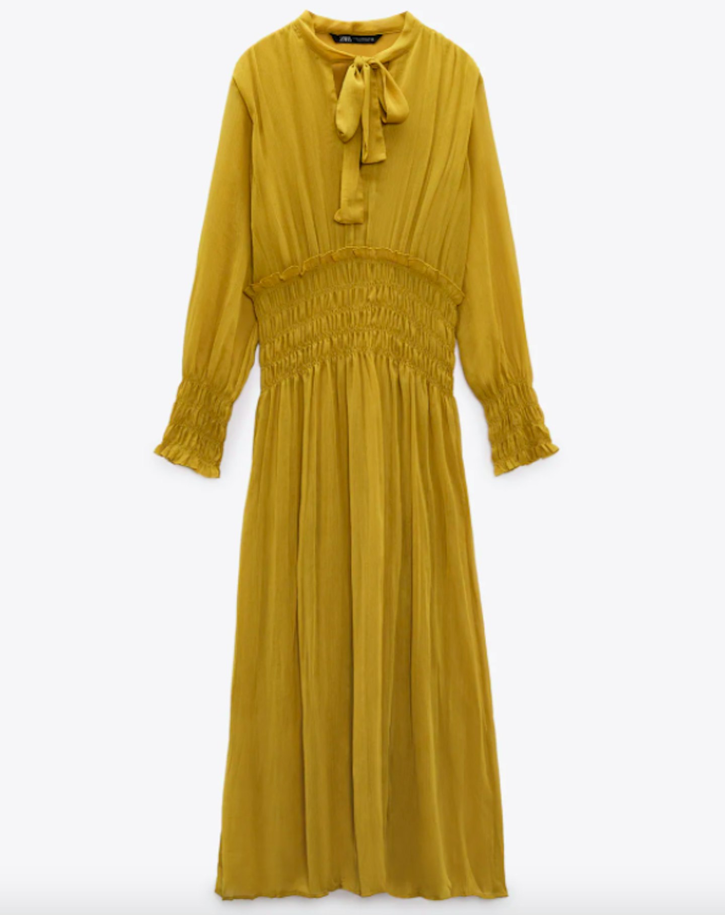 Zara, Dress With Bow And Elastic Waist, £49.99