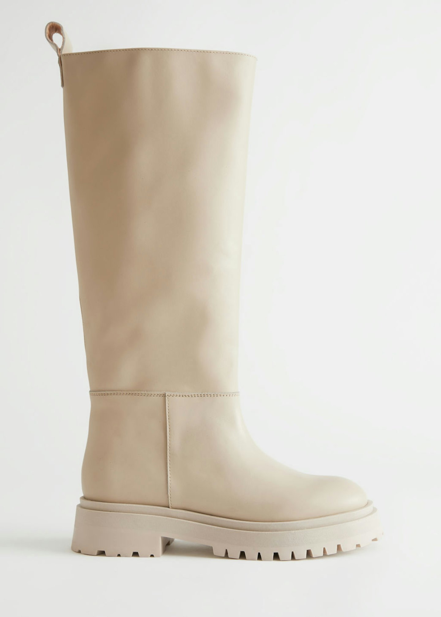 & Other Stories, Chunky Sole Tall Leather Boots, £205