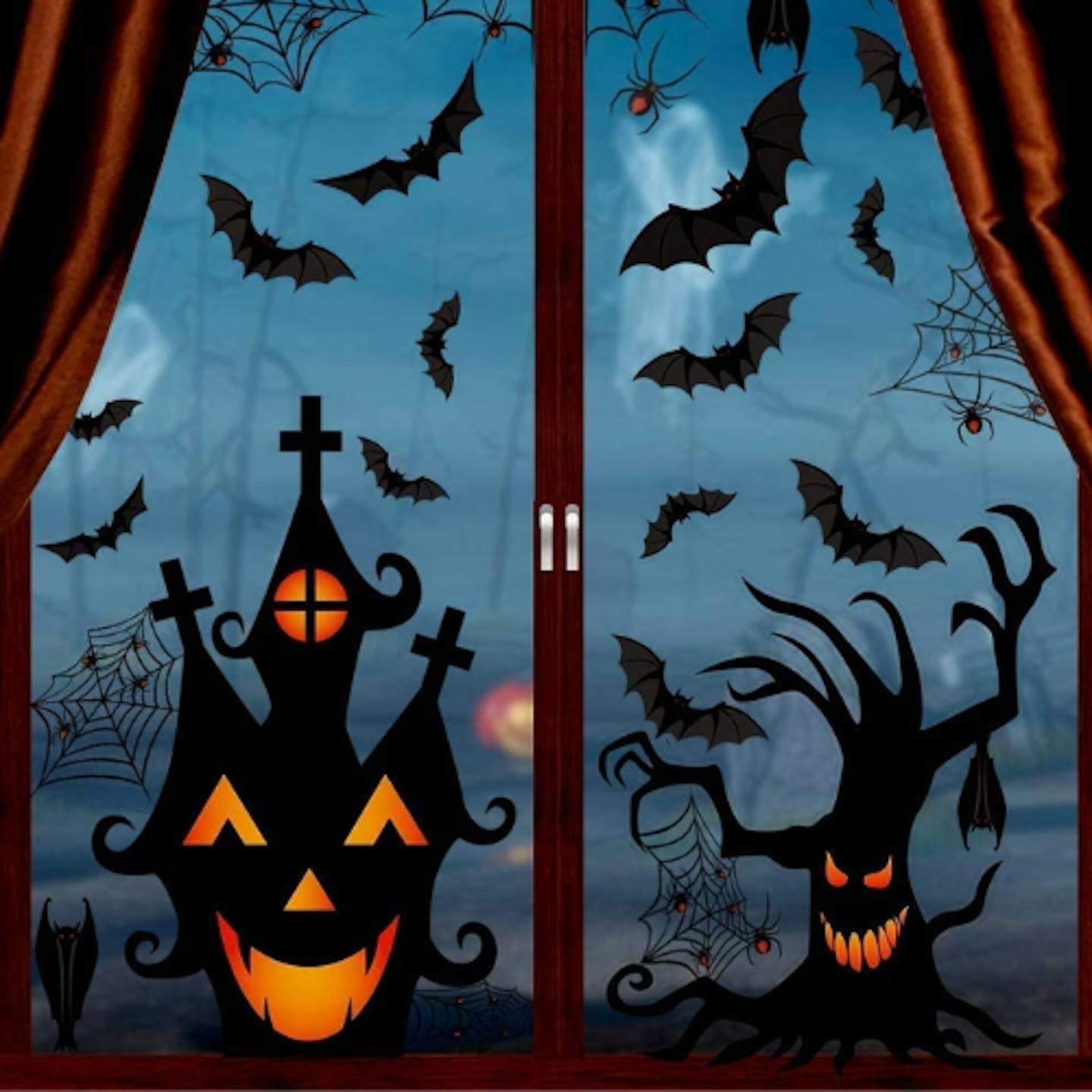 LOKIPA Halloween Window Clings Stickers