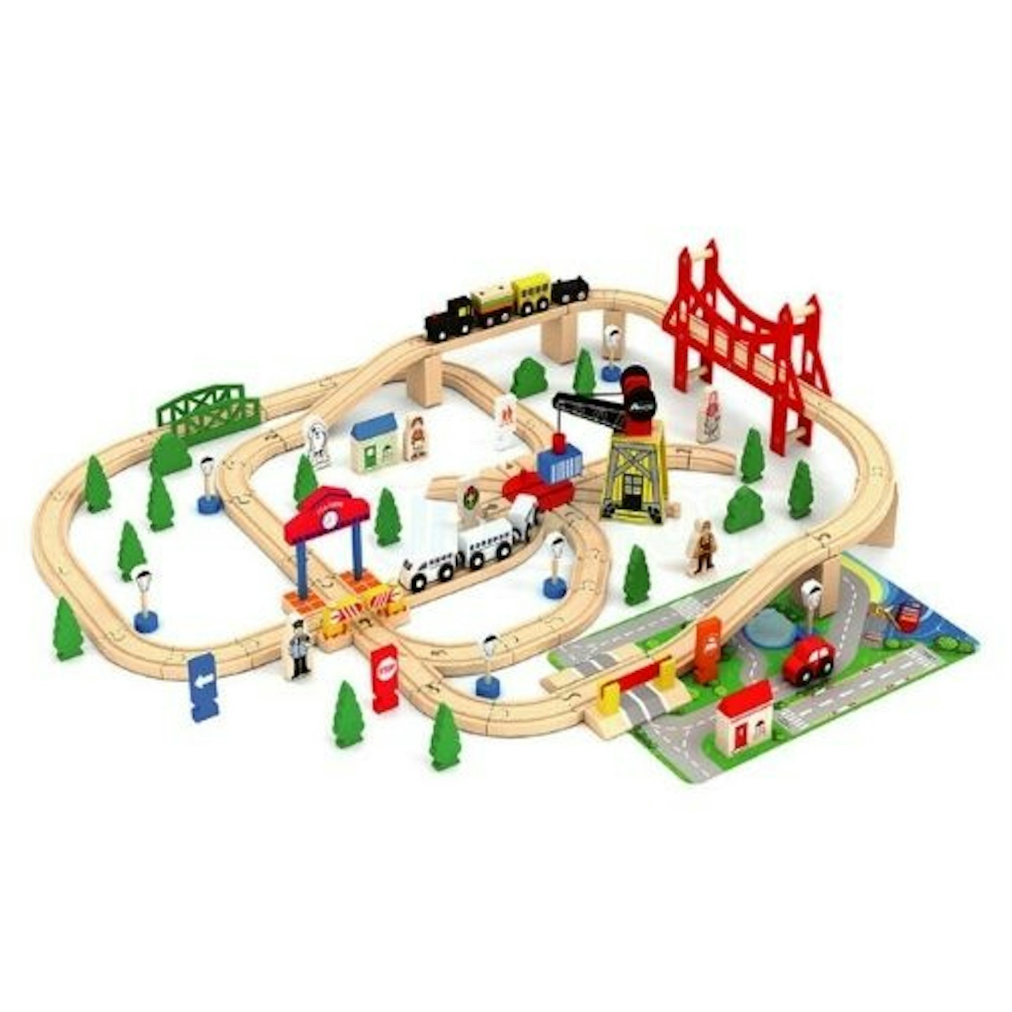 Brio Wooden Busy City & Train Set