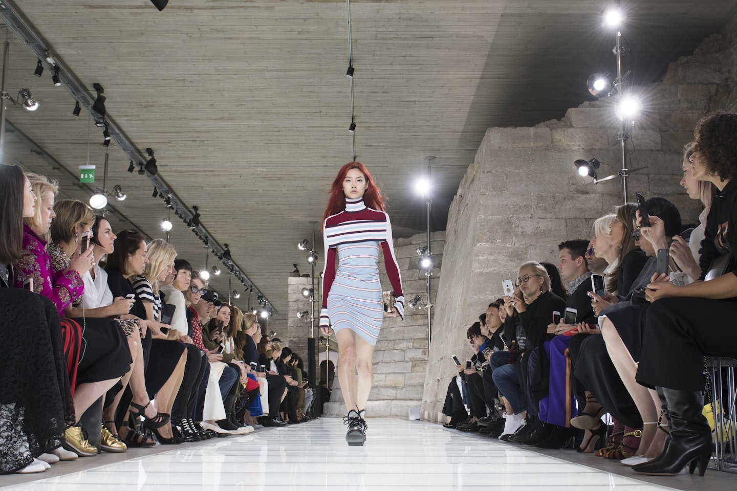 HoYeon Jung walks the runway during the Louis Vuitton Womenswear News  Photo - Getty Images