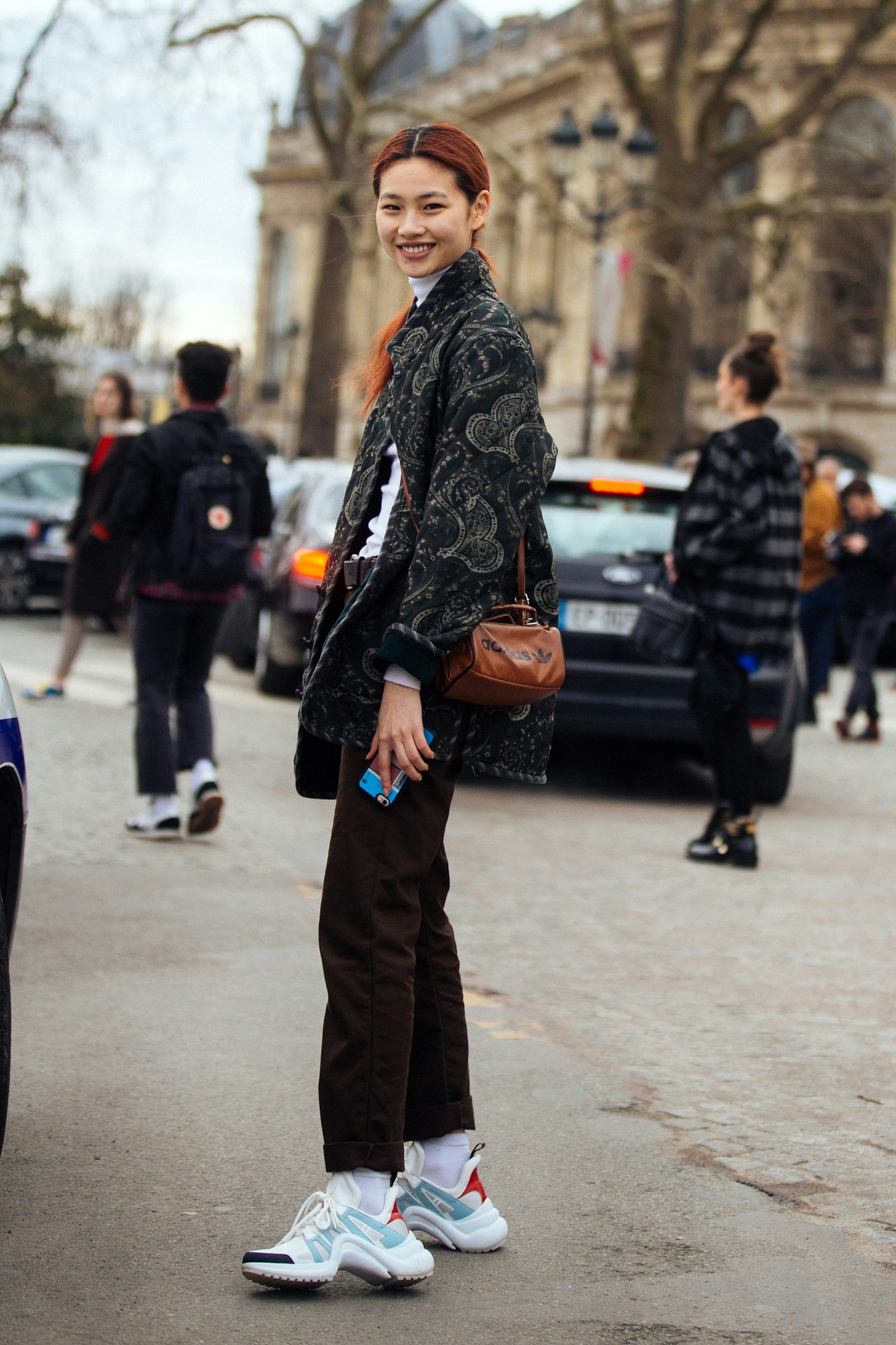 HoYeon Jung wearing sneakers from Louis Vuitton