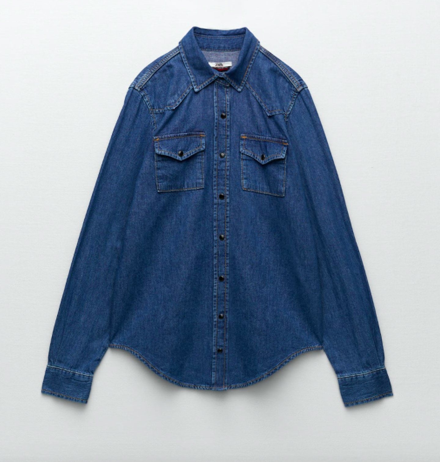 Zara, Charlotte Gainsbourg Collection Denim Shirt, £29.99