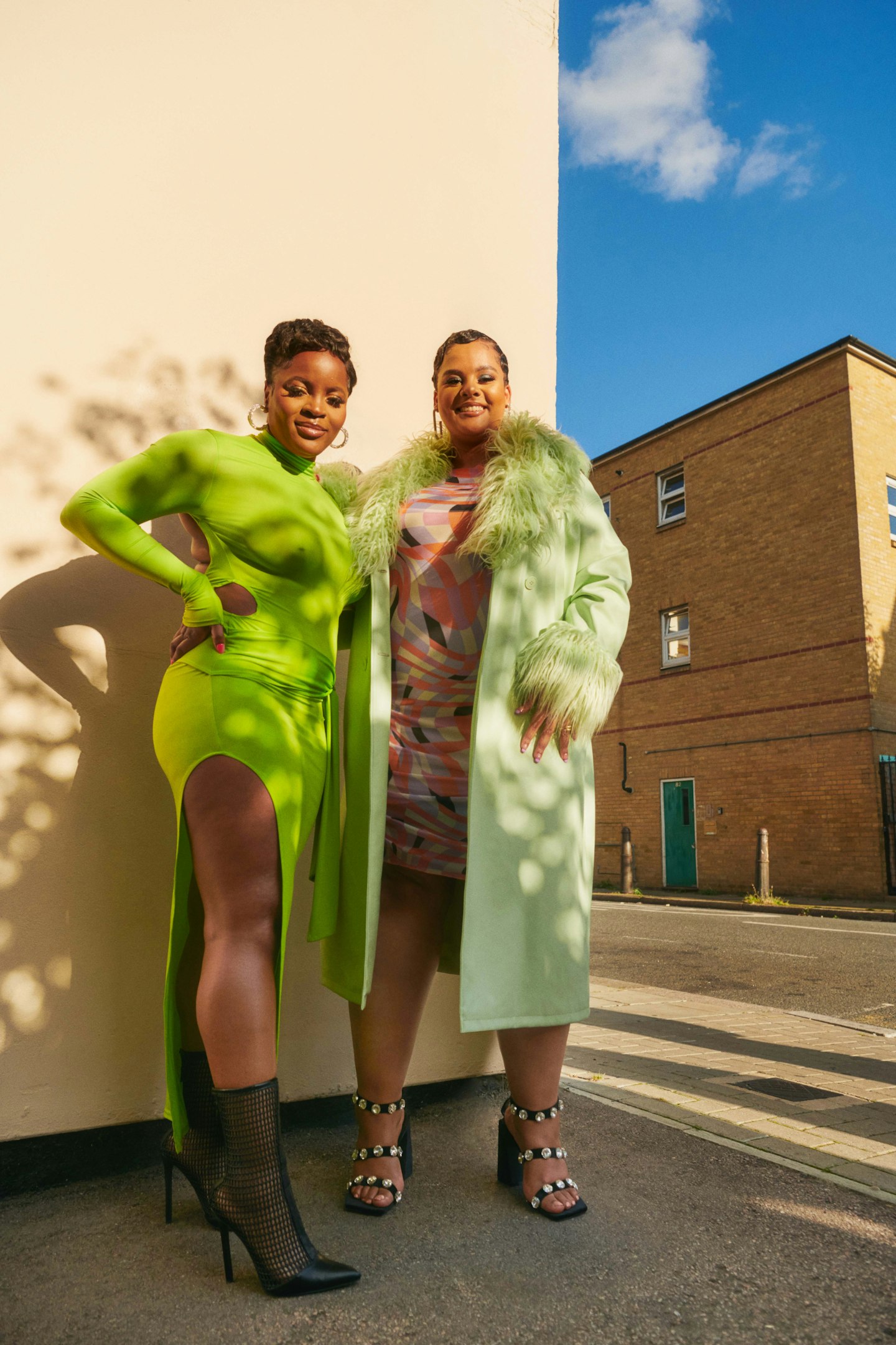 Models wearing high heels from ASOS Design x TTYA