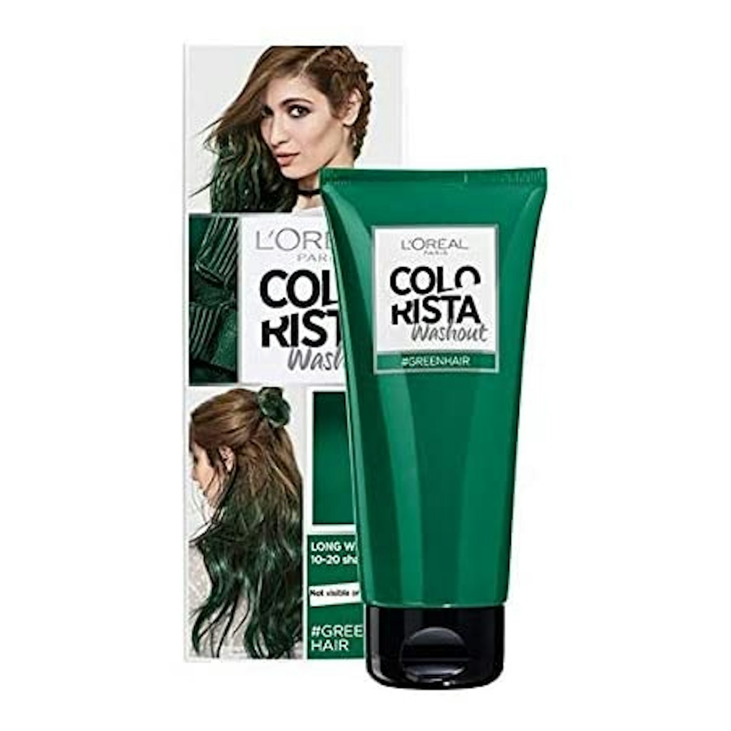 L'Oreal Paris Colorista Washout Green Semi-Permanent Hair Dye,  6.48