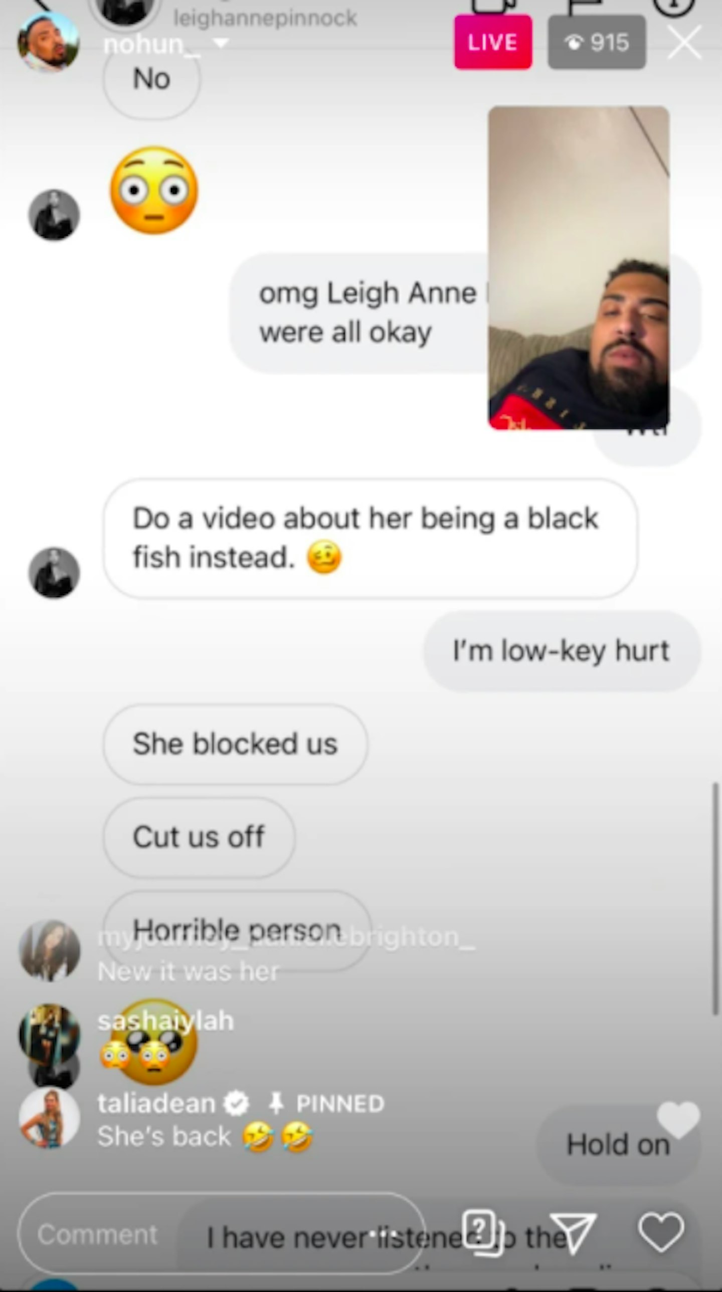 Jesy Nelson blackfishing Leigh-Anne Pinnock feud Nicki Minaj Instagram live nohun