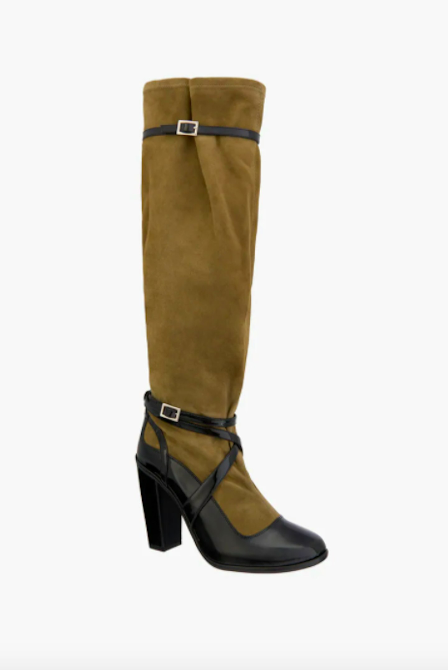 Limited Edition, Leather Knee-High Boots With Buckles, £219