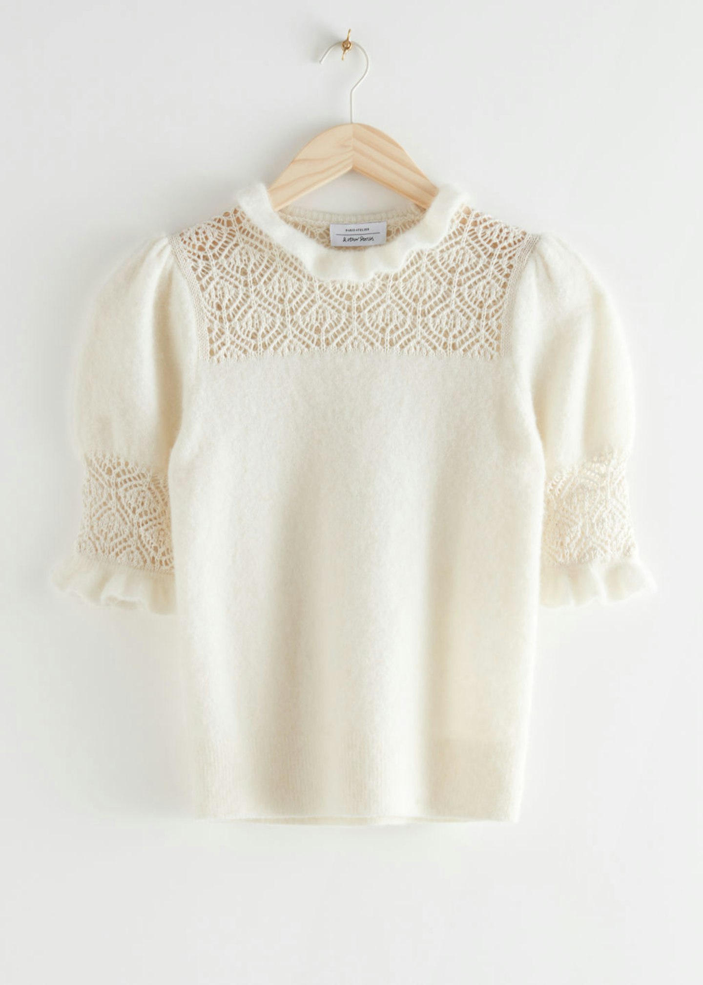 & Other Stories, Puff Sleeve Knit Top, £65