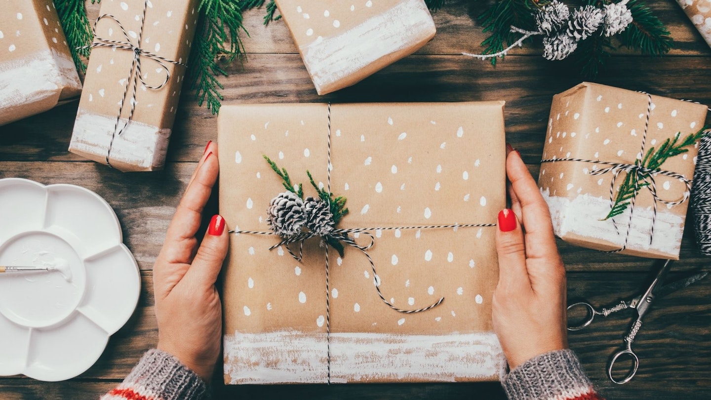 Eco-friendly Christmas gift wrapping