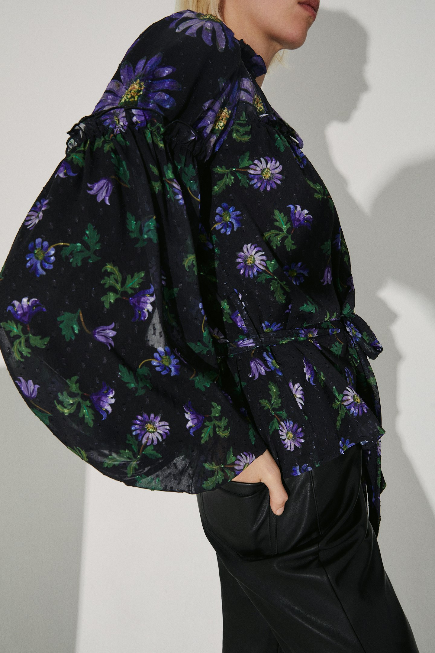 The British Museum x WH: The Mary Delany Collection Tie Neck Blouse, £47.20