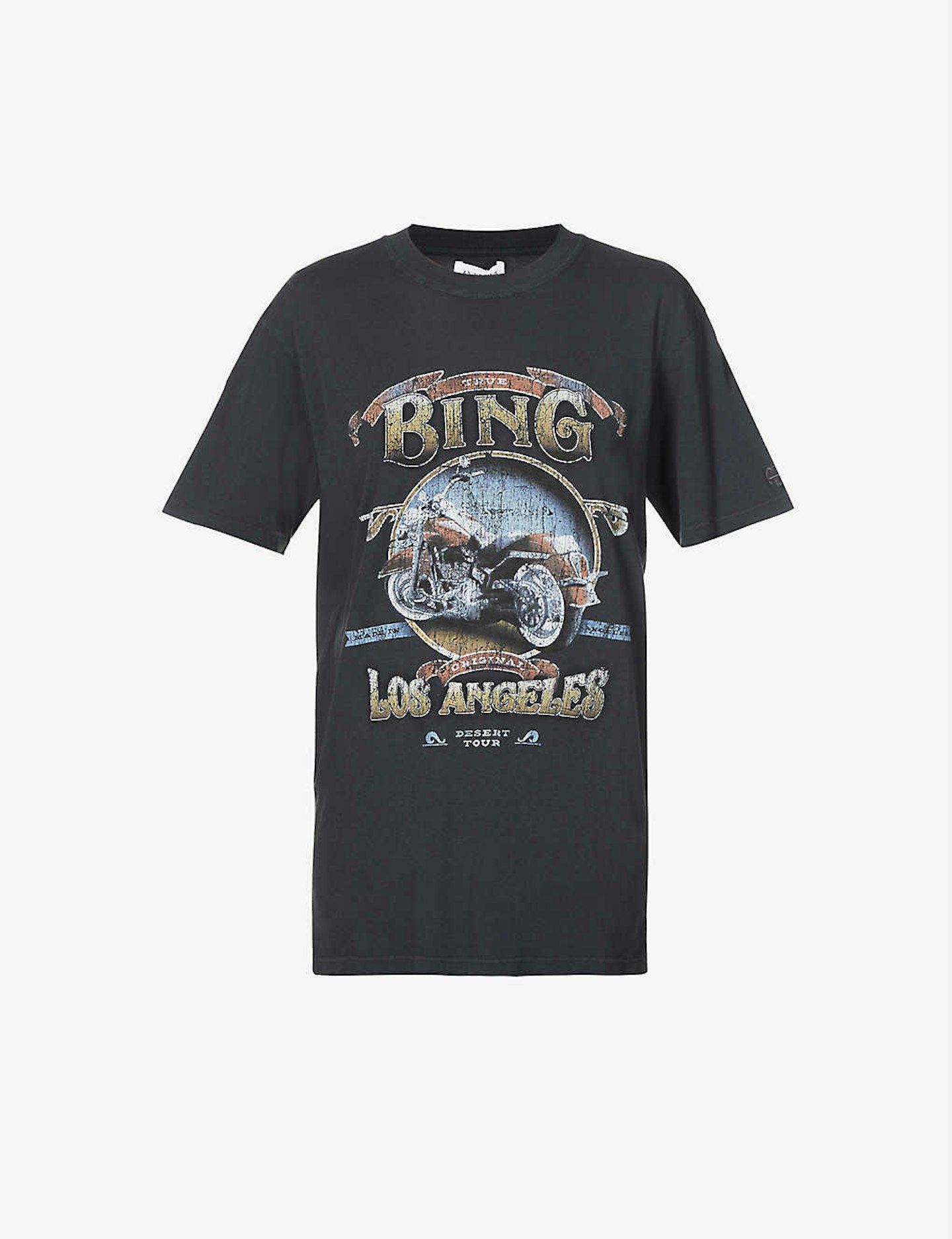 Anine Bing, Lili Biker Organic-Cotton T-shirt, £90
