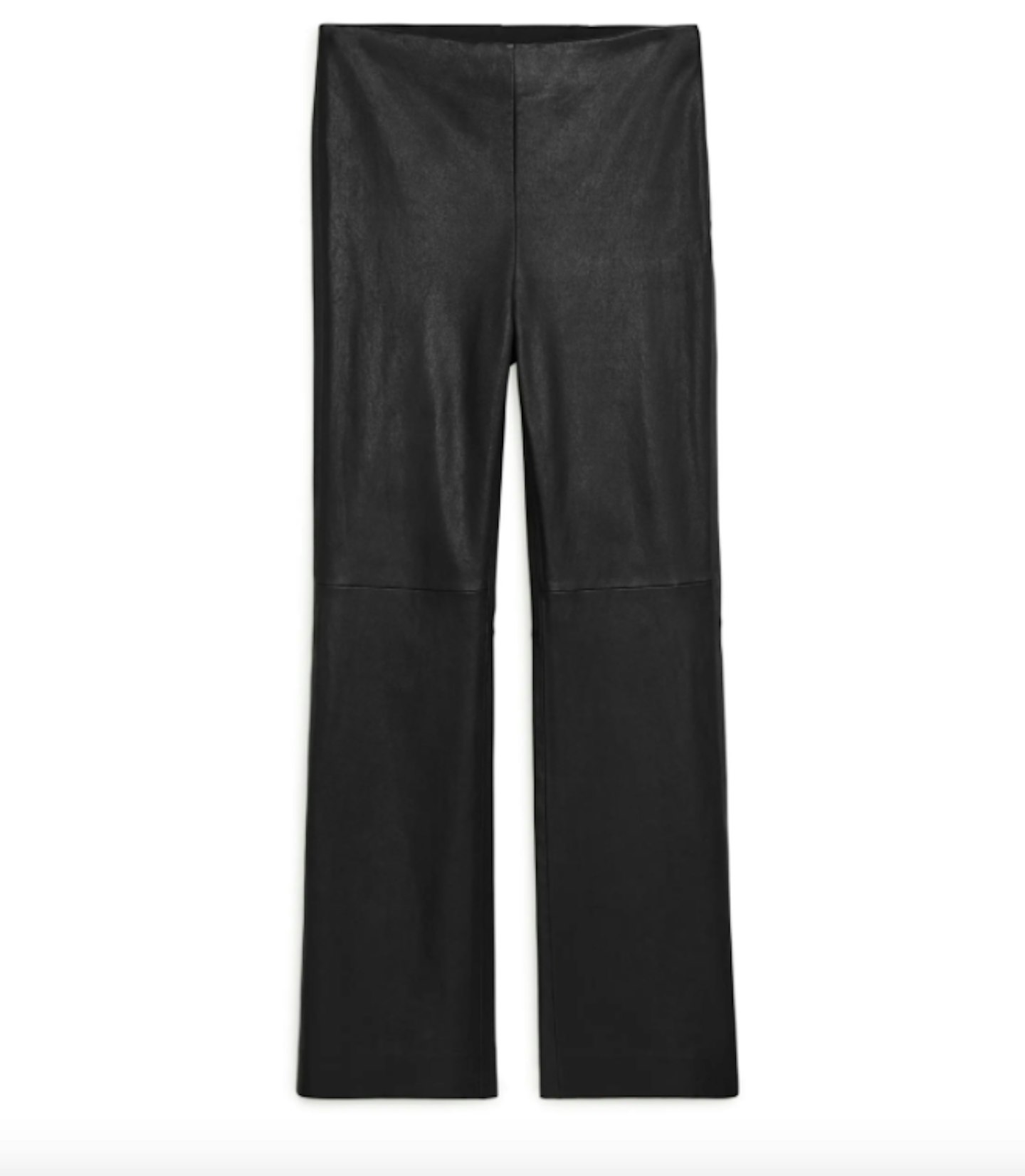 Arket, Kick-Flare Stretch Leather Trousers, £290