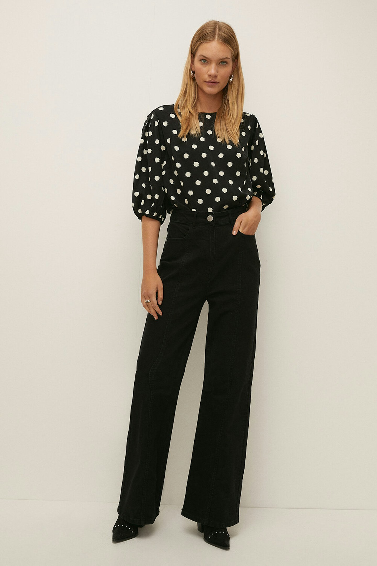 Oasis, Wide-Leg Jeans, £39.20