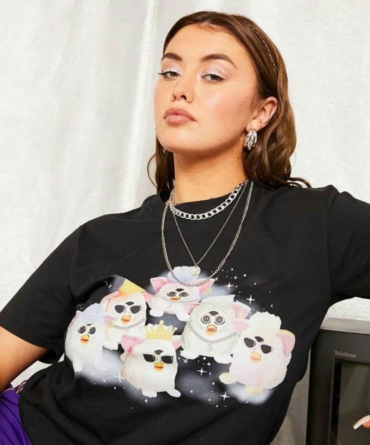 Furby x Skinnydip Tie Dye In The Clouds Oversized T-Shirt