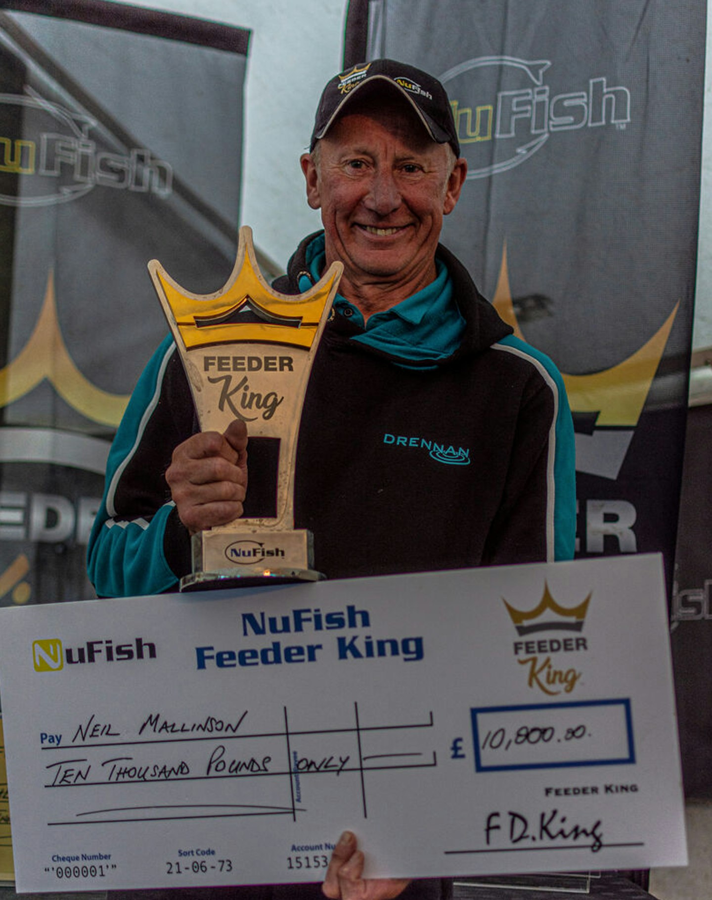 Neil’s solitary bream won him a cool 10 grand!