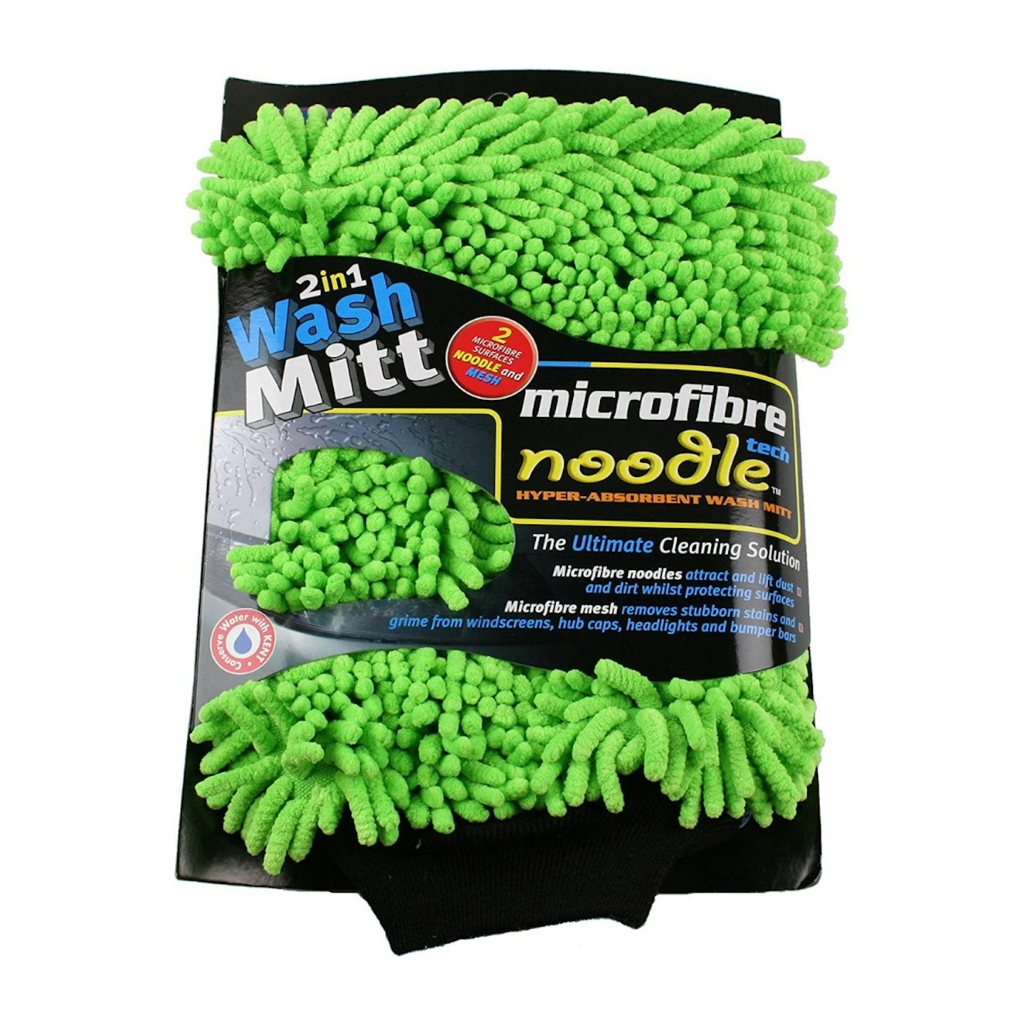 Kent Car Care GKEQ2429 Microfibre Noodle Wash Mitt