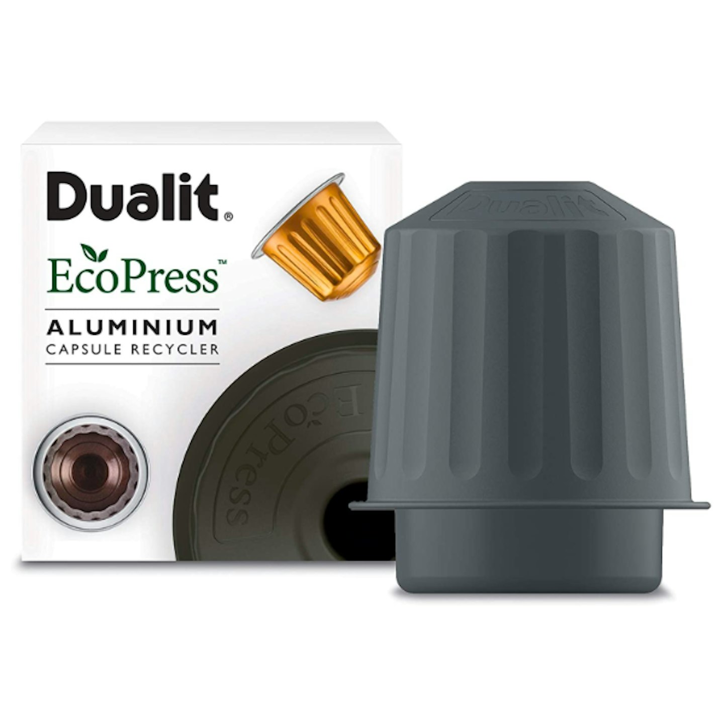 EcoPress Aluminium Coffee Capsule Recycling Tool by Dualit