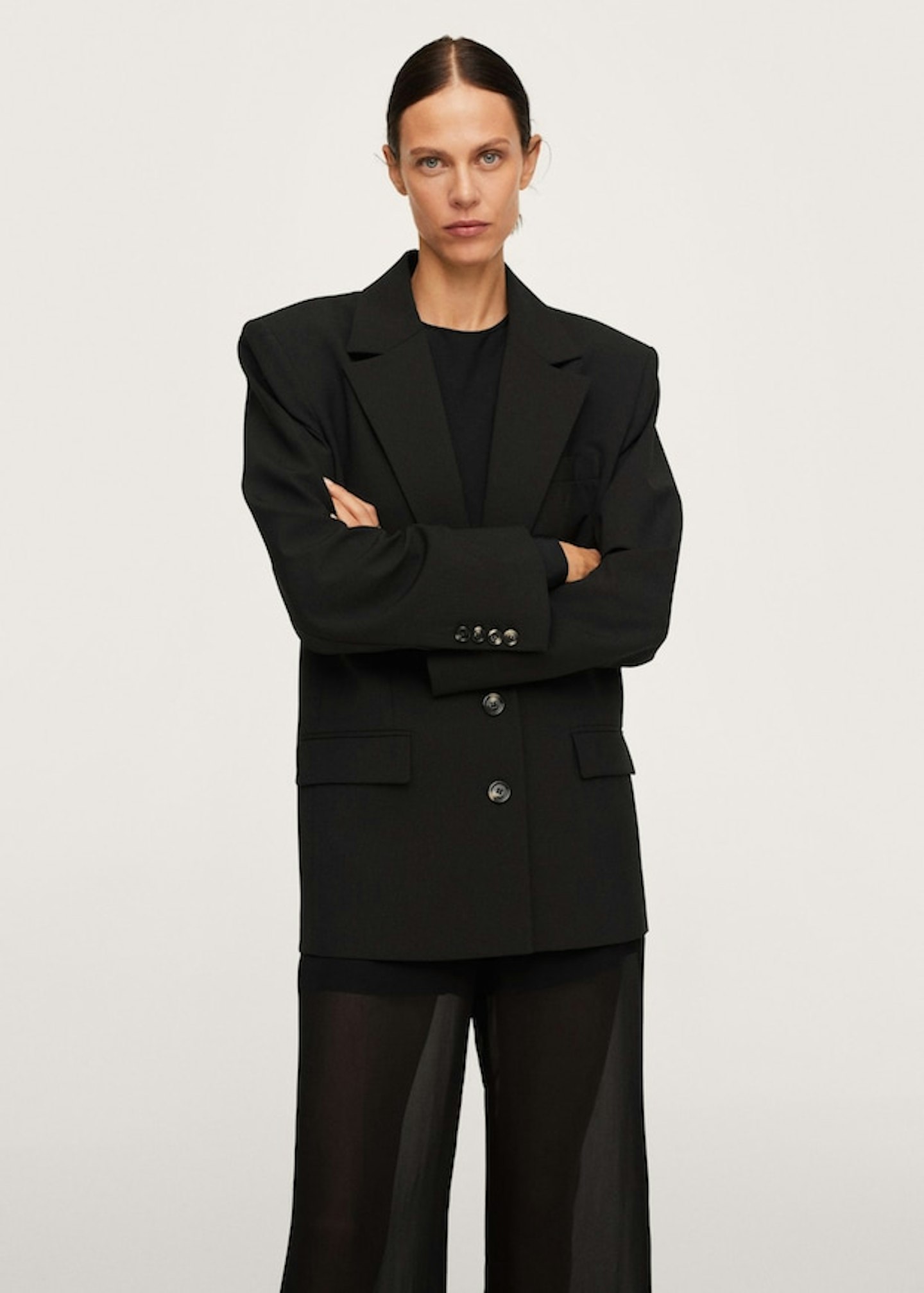 Pernille x Mango, Oversized Woollen Suit Jacket, £139.99
