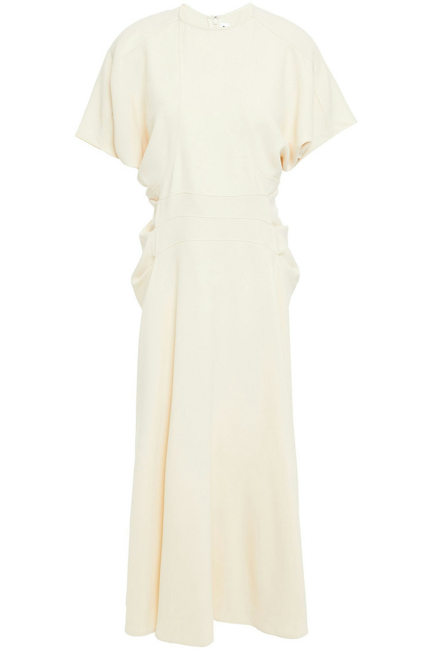 Victoria Beckham at The Outnet, Pleated stretch-crepe midi dress, £475