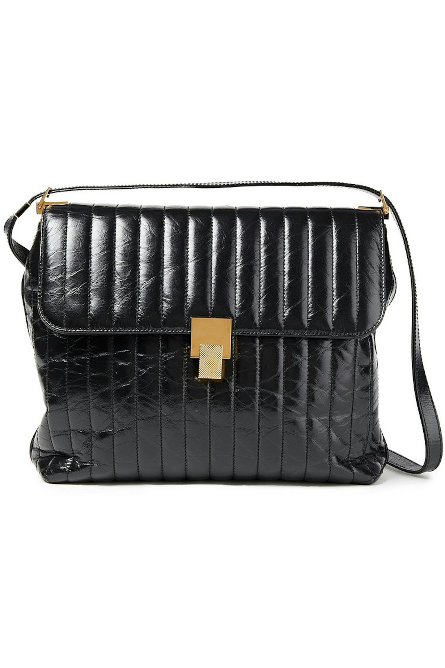 Victoria Beckham at The Outnet, Quinton quilted cracked-leather shoulder bag. £698