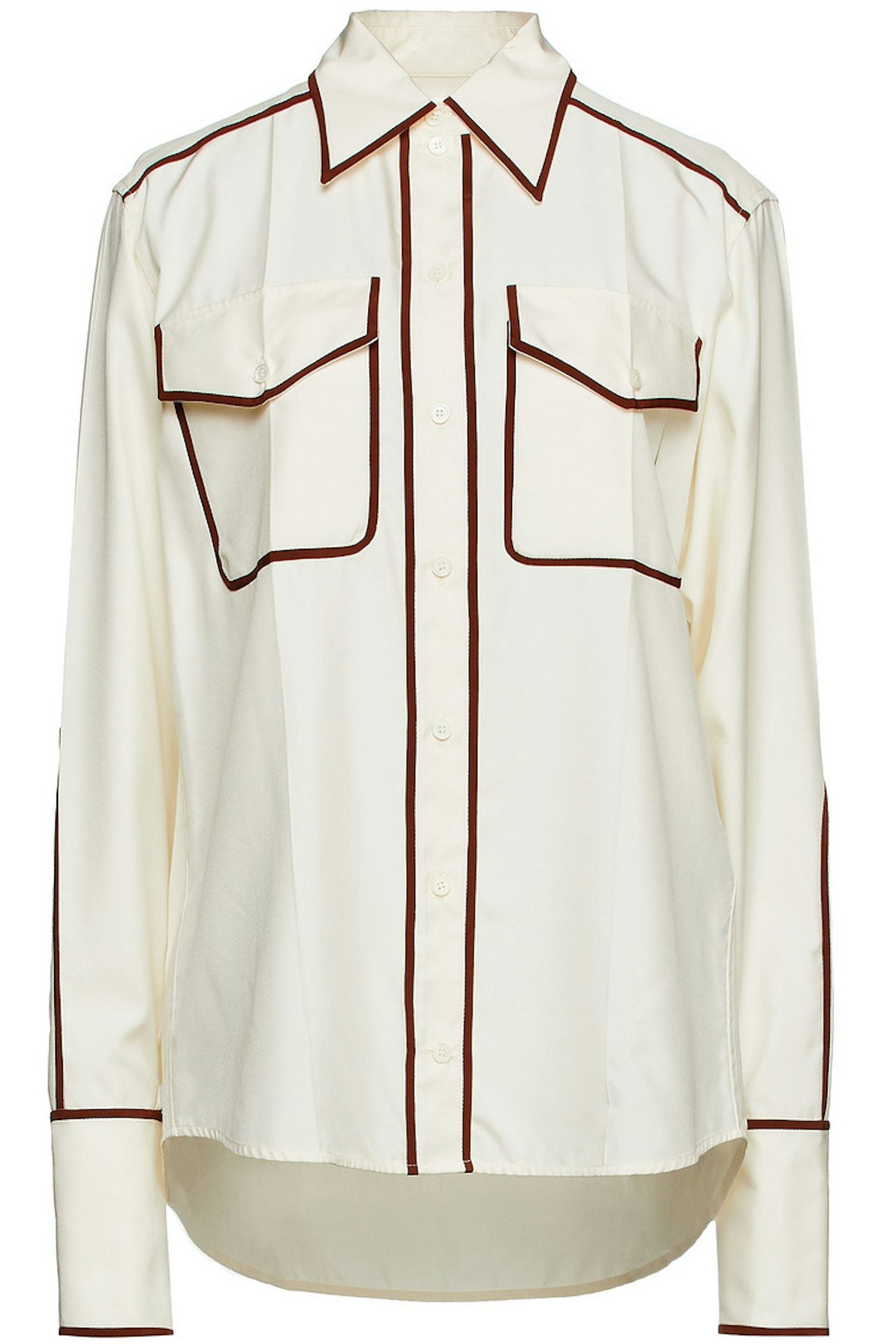 Victoria Beckham at The Outnet, Silk-poplin shirt, £358