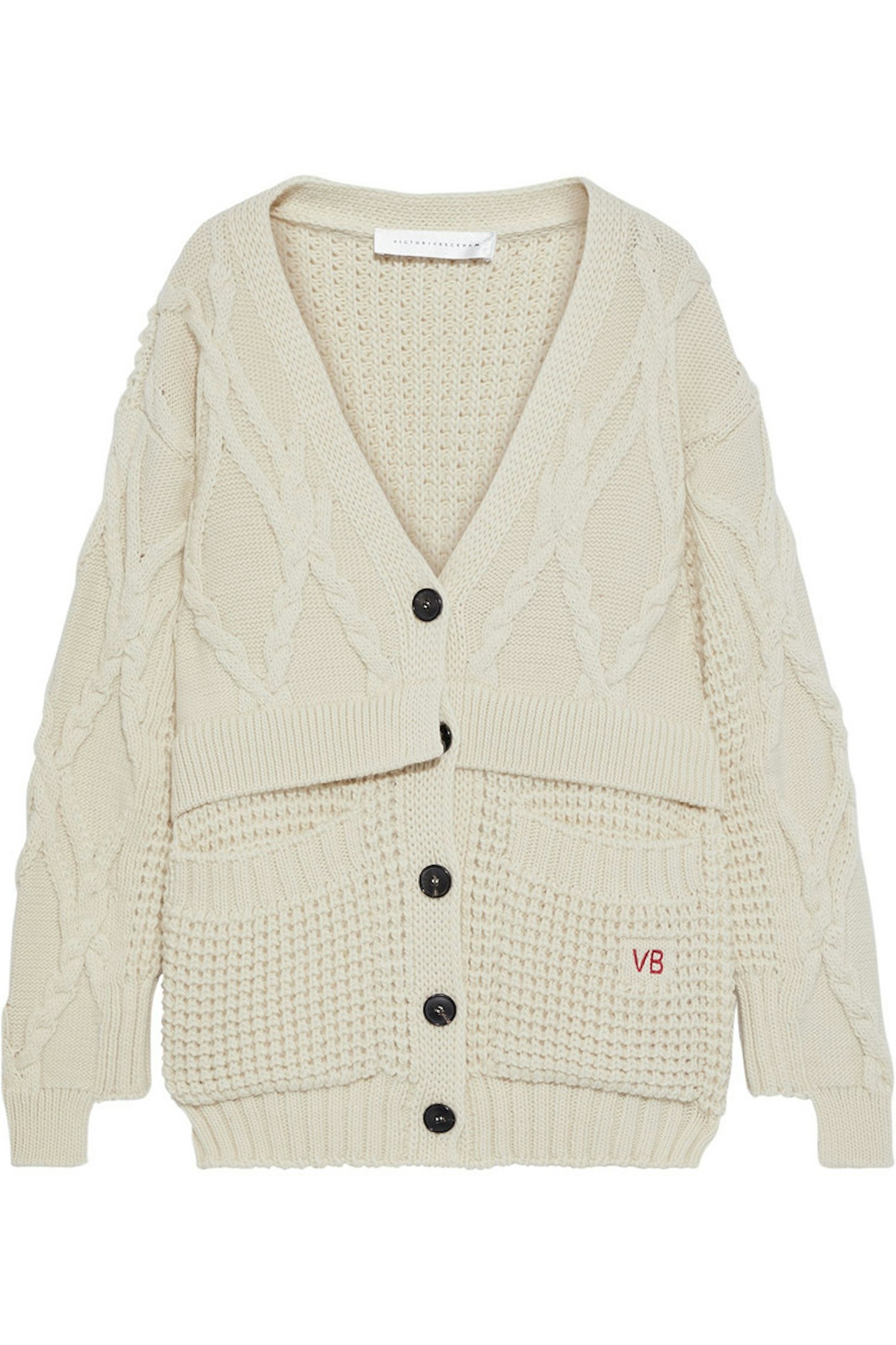 Victoria Beckham at The Outnet, Oversized cable-knit wool cardigan, £499