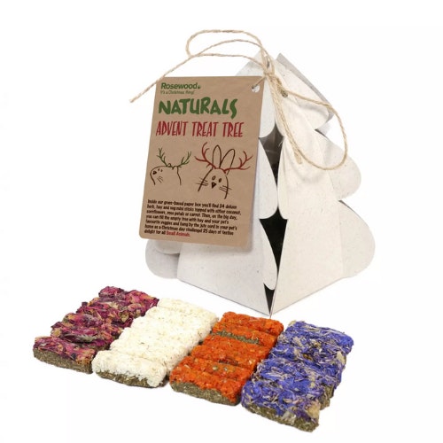 Rosewood Naturals Advent Treats Tree for Small Animals