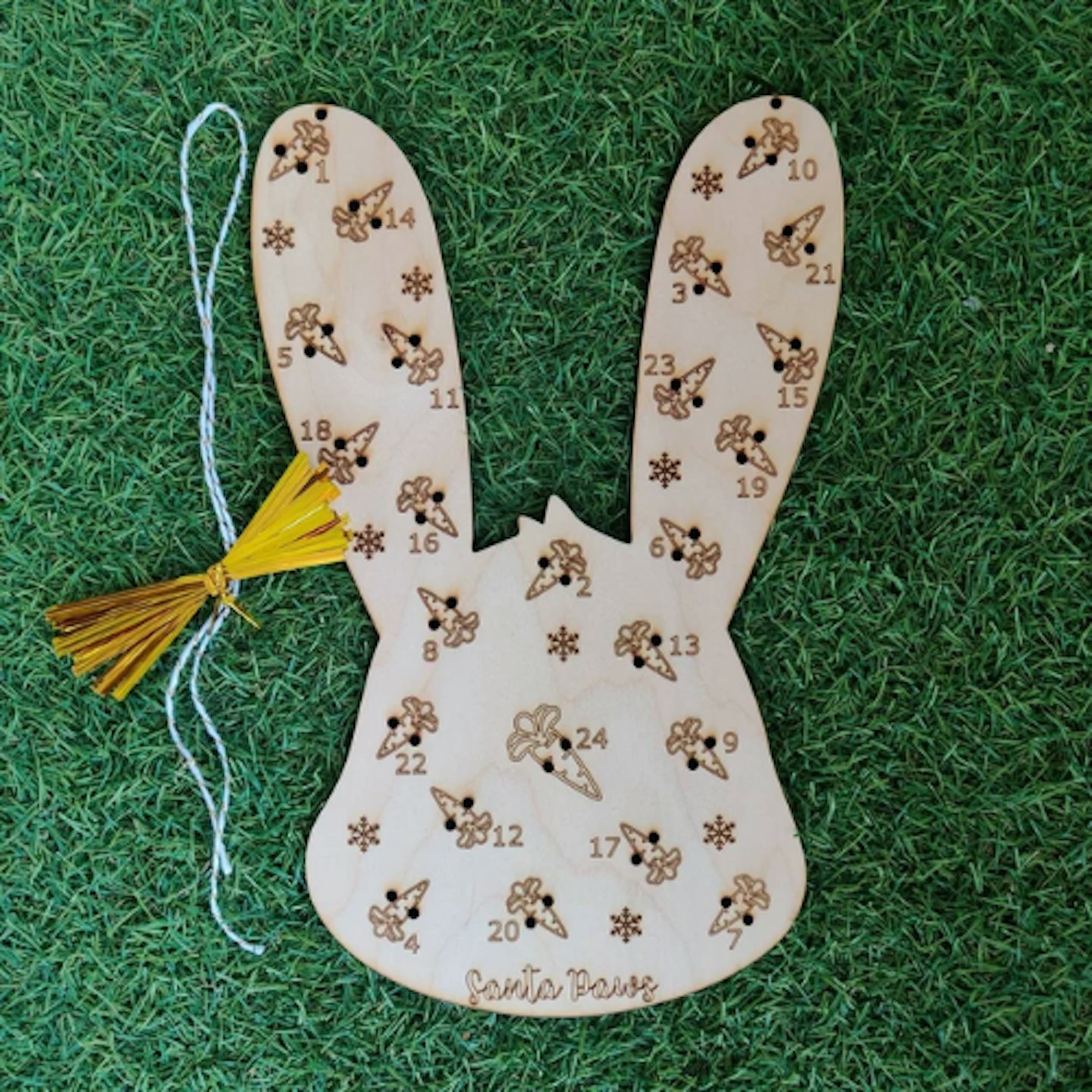 Engraved Bunny Rabbit Advent Calendar