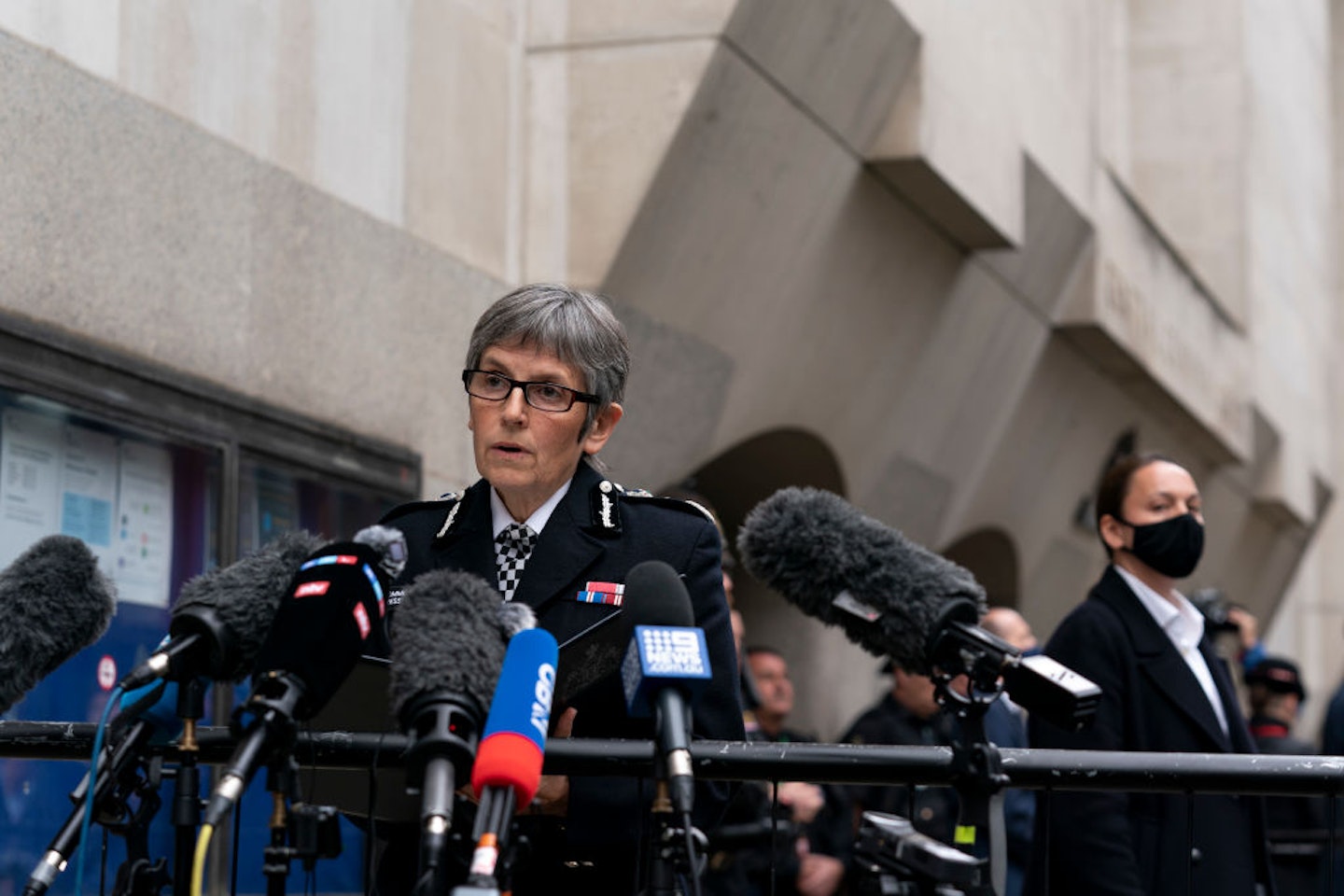 Metropolitan Police Commissioner Dame Cressida Dick at the Old Bailey in London after Wayne Couzens was sentenced