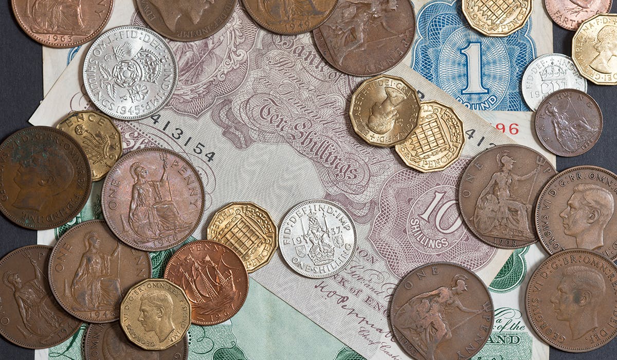 Understanding old money in the UK Pounds shillings and pence