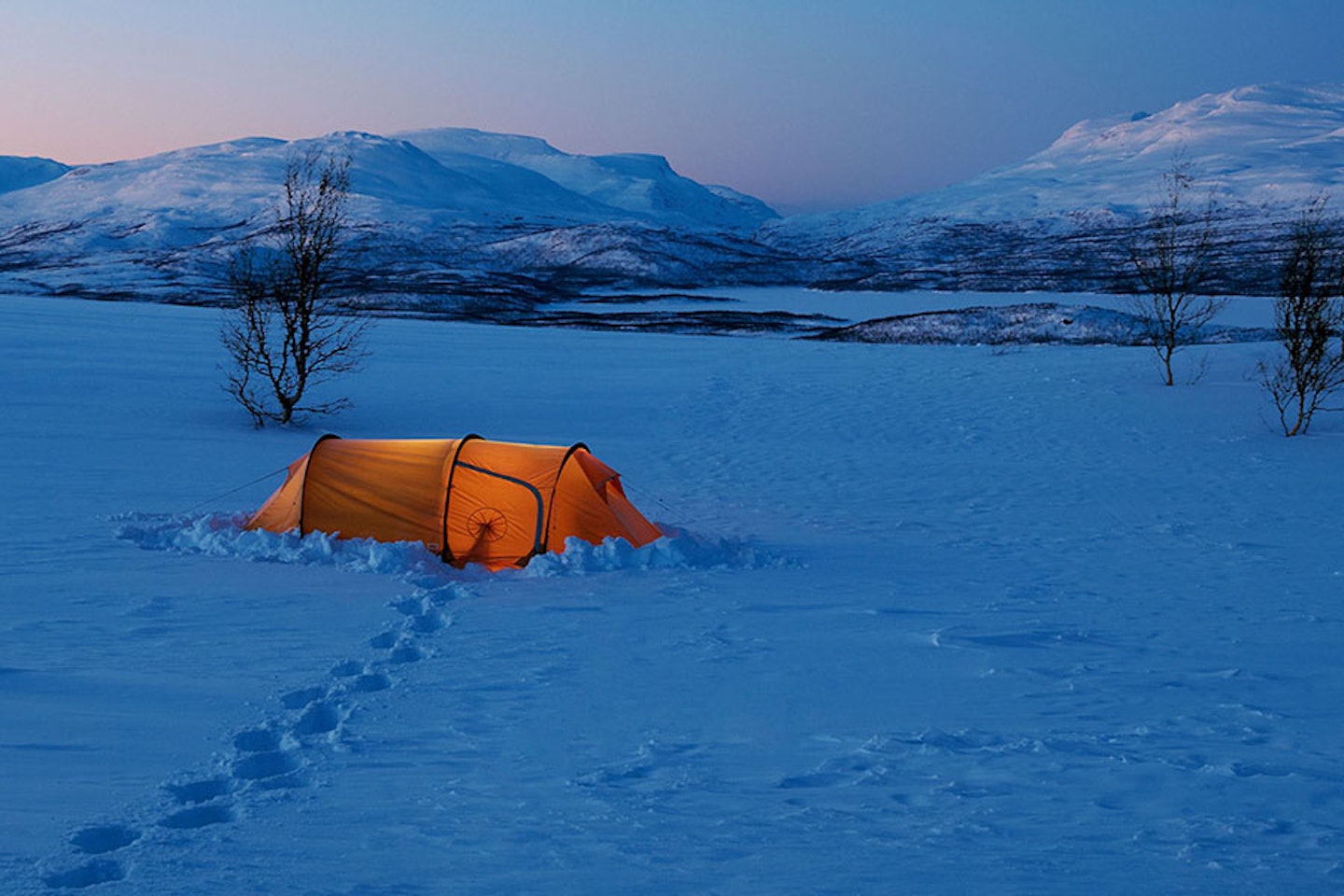 getting cosy in a Fjallraven