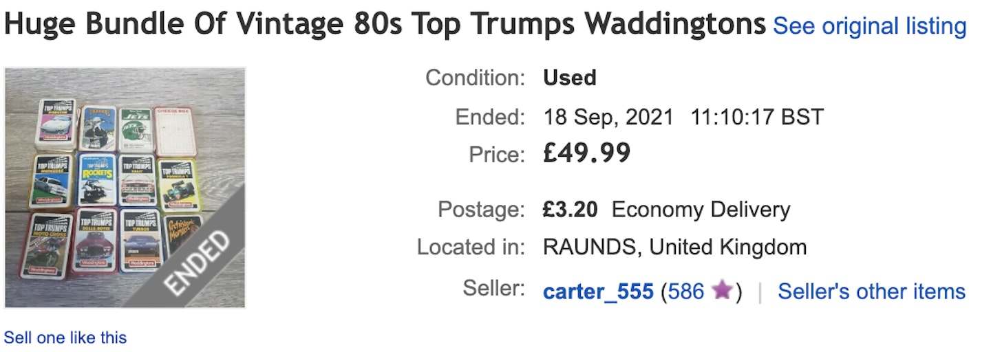 huge bundle of vintage 80s top trumps waddingtons