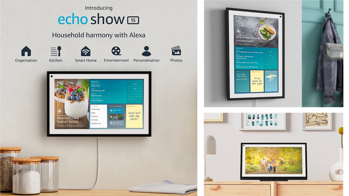 Echo Show 15 images of the product in use