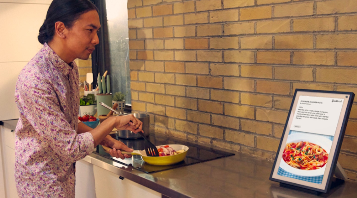 Amazon Echo Show 15 in kitchen