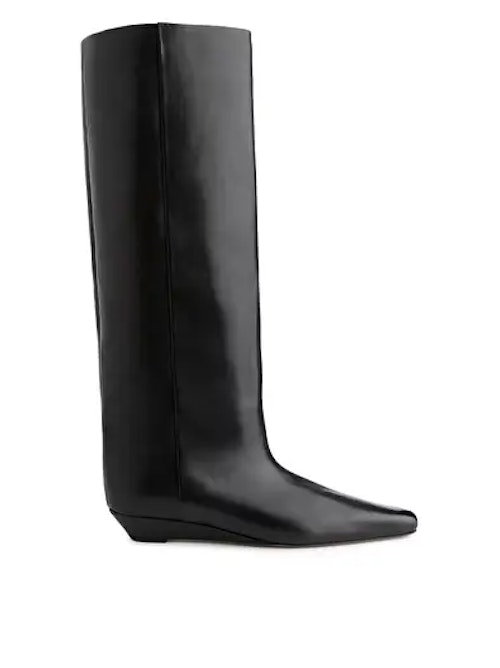 Arket, Wide Shaft Wedge Boots, £290