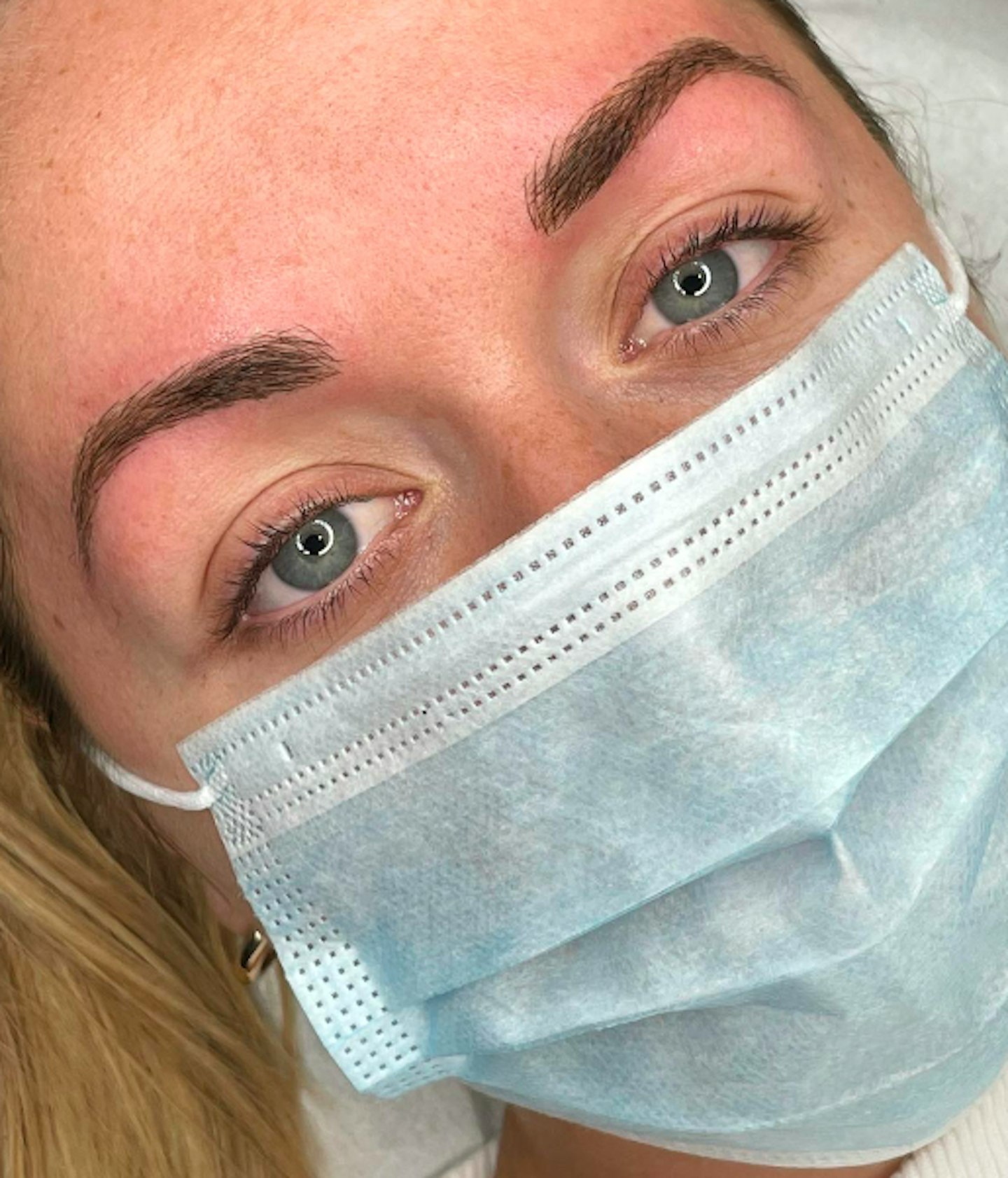 the finished result of microblading
