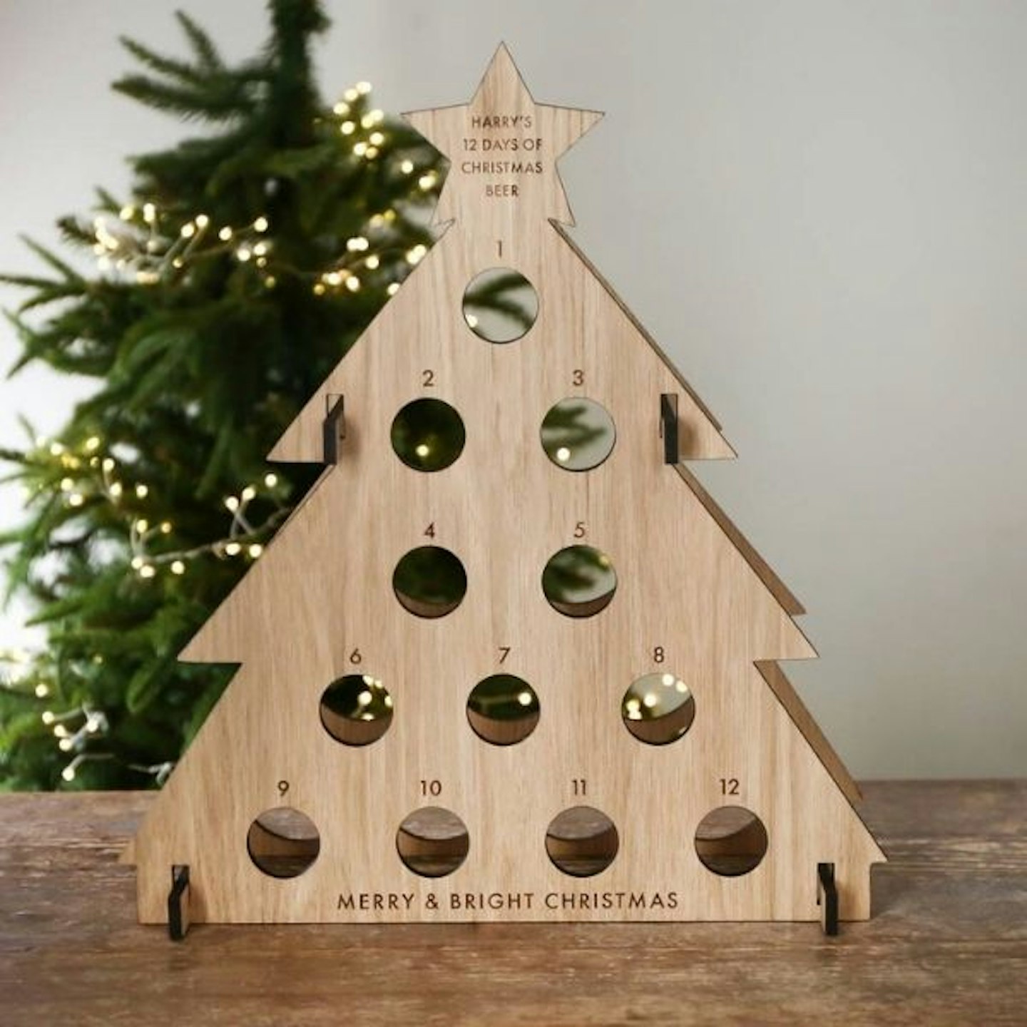 Personalised Fill Your Own Christmas Tree Beer Advent