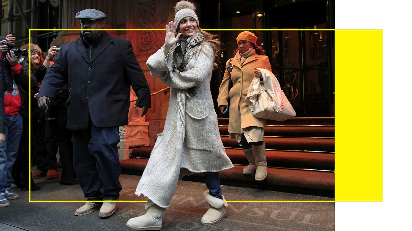 Gigi Hadid Wore The Cozyiest Outfit with Ugg Boots and an Oversized Benie
