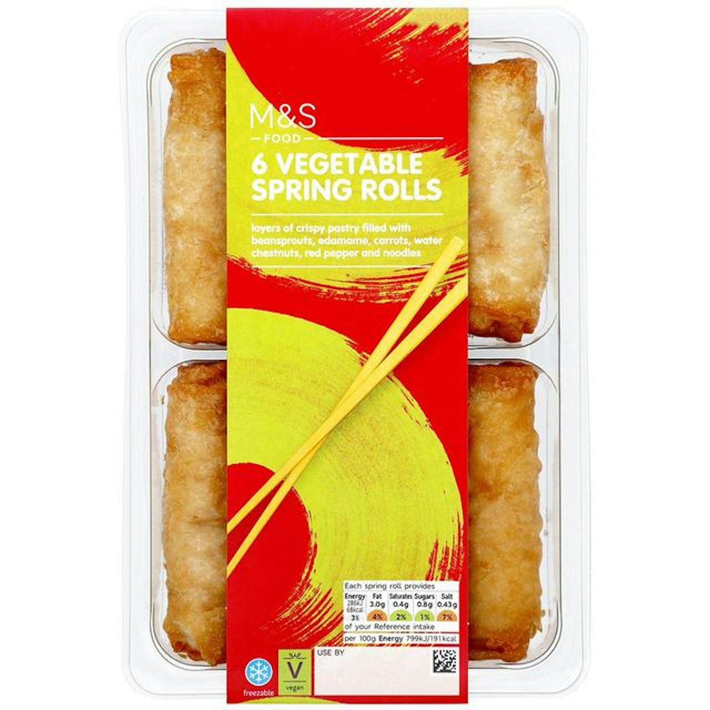 M&S 6 Vegetable Spring Rolls