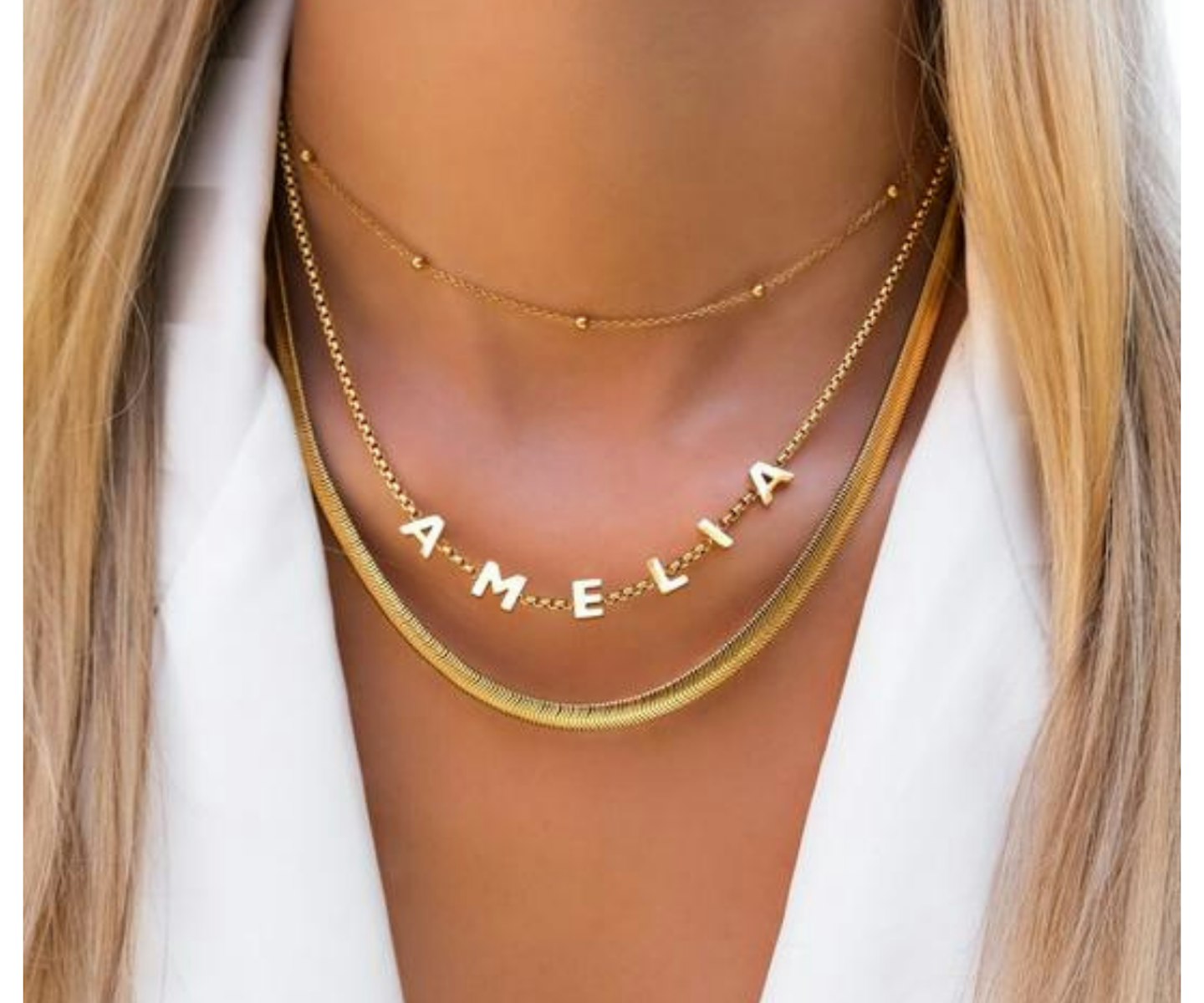 Custom Name Necklace (Gold)