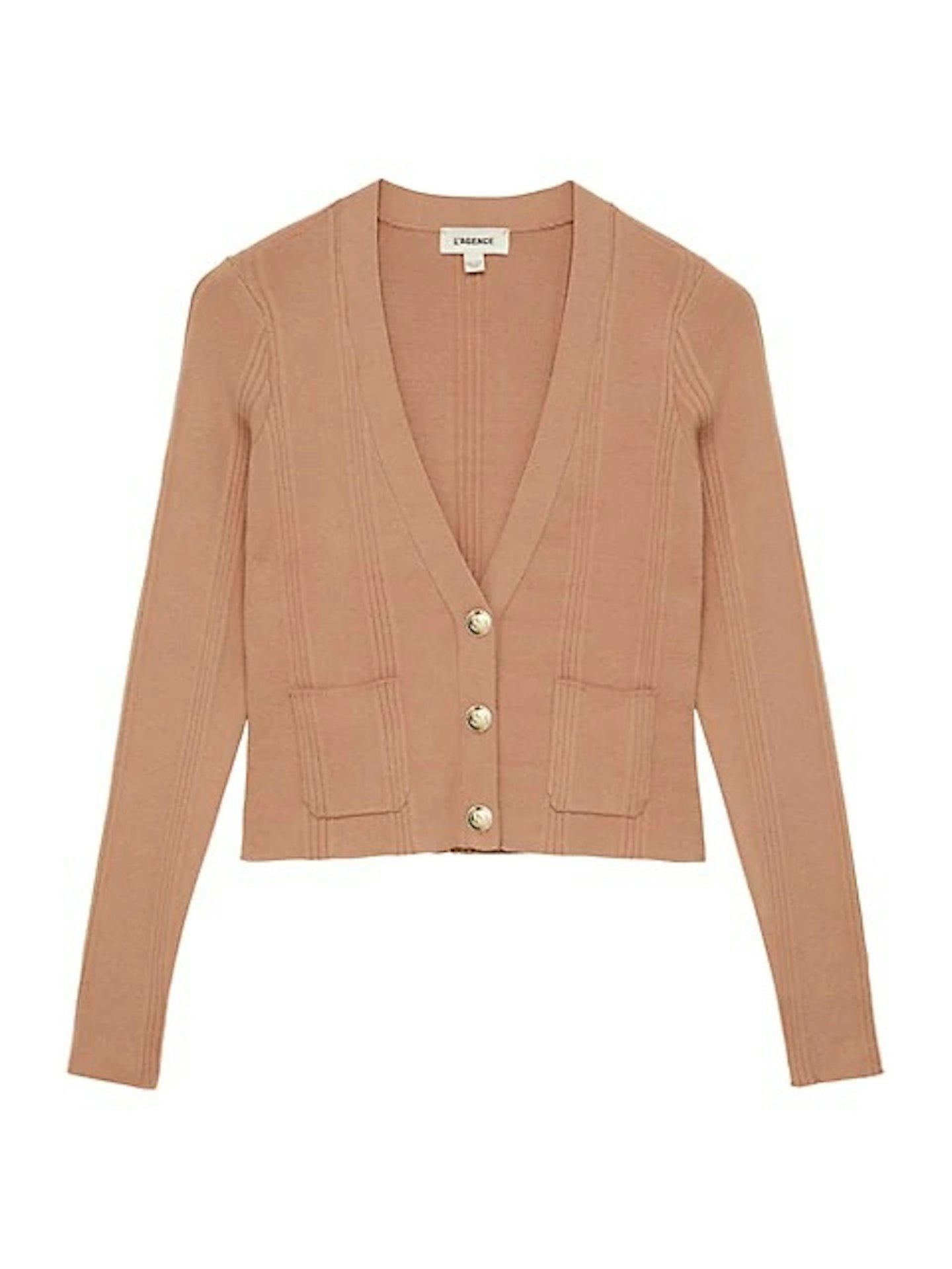 L'AGENCE Jamie-Cropped-Cardigan-love-quinn-season-3-death-scene-cardigan-outfit