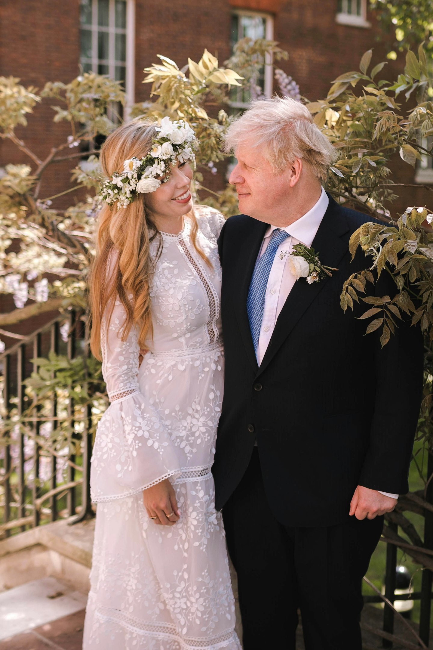Carrie Johnson on her wedding day