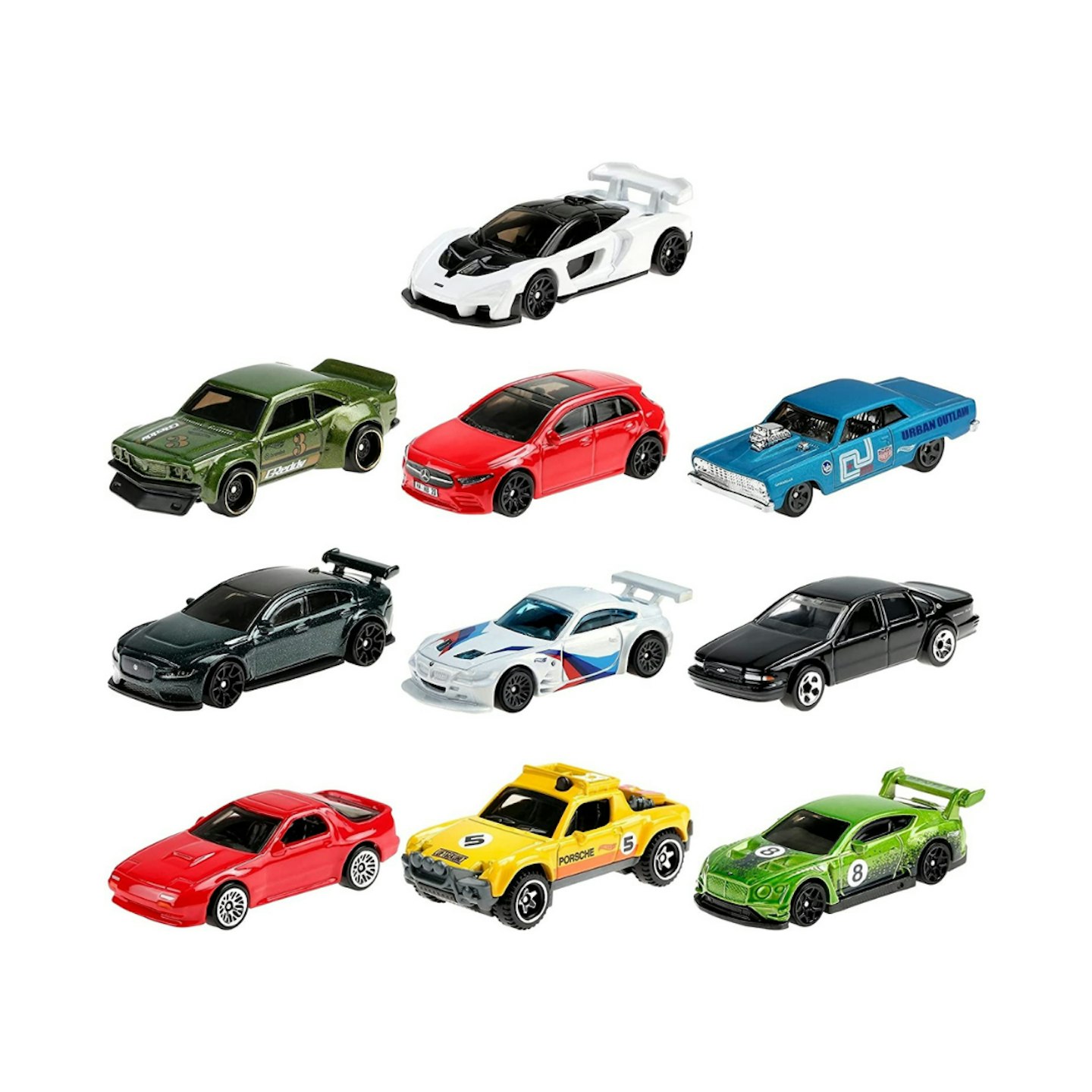 Hot Wheels Nightburnerz 10 Pack Mini Collection