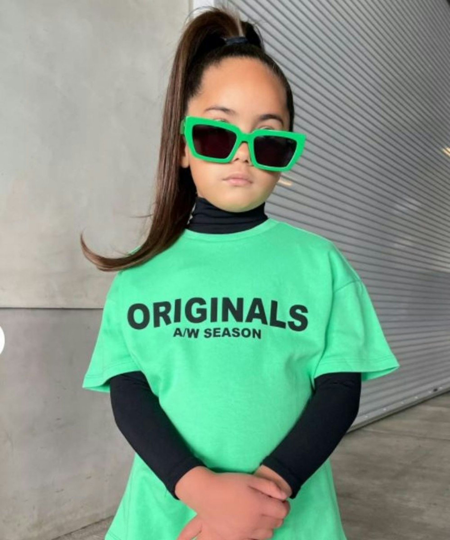 mg kids green originals graphic t shirt (4-7 years)