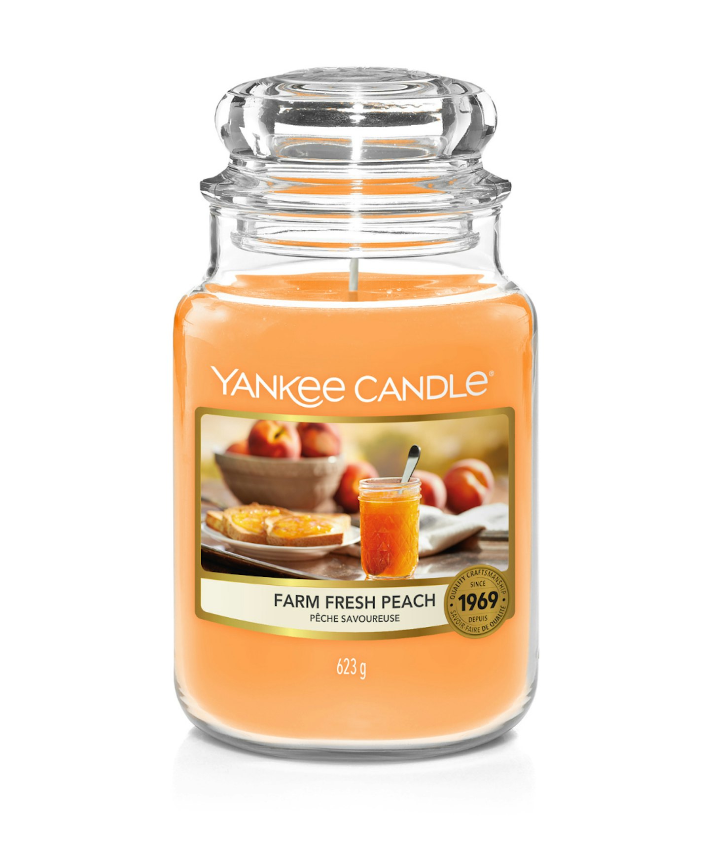 Yankee Candle Candle, Farm Fresh Peach (Large)