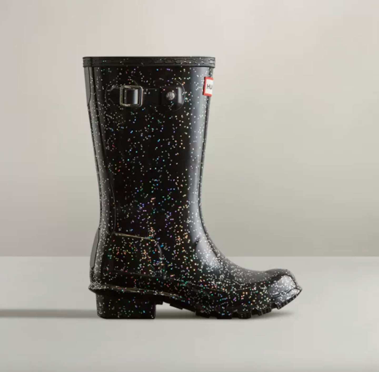 Hunter, Big Kids Giant Glitter Wellington Boots, £55