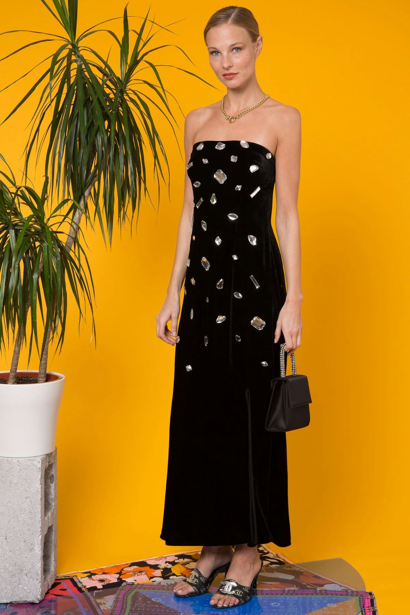 rixo strapless dress to rent