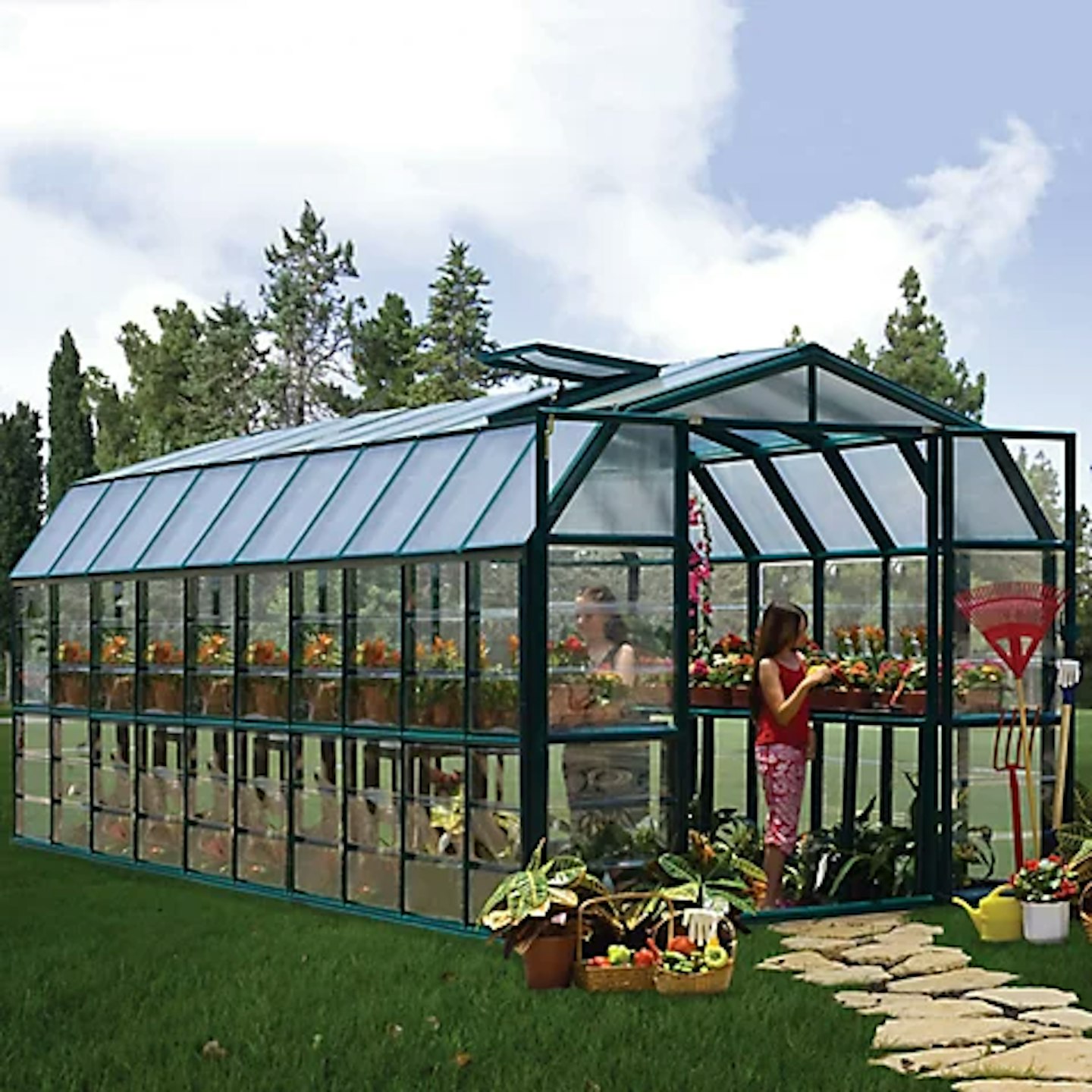 Rion Grand Gardner 8x20 Acrylic Barn Greenhouse