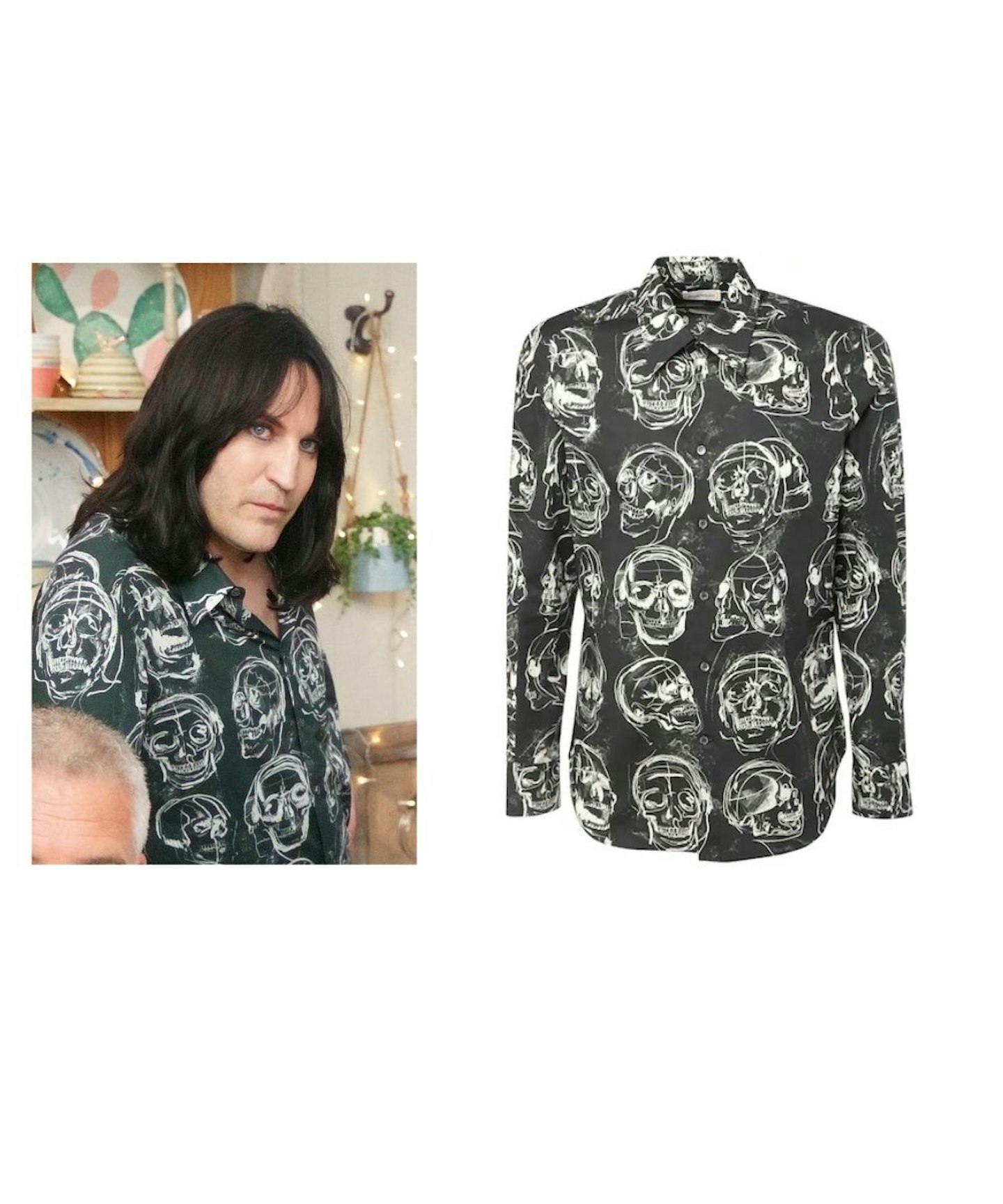 Alexander McQueen Skull Print Cotton Shirt